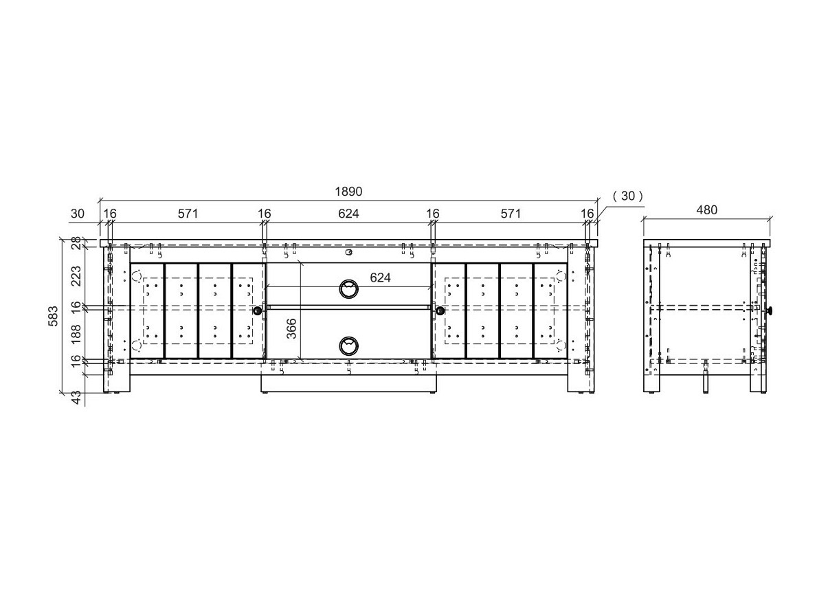 TV komoda Mirtalo 107