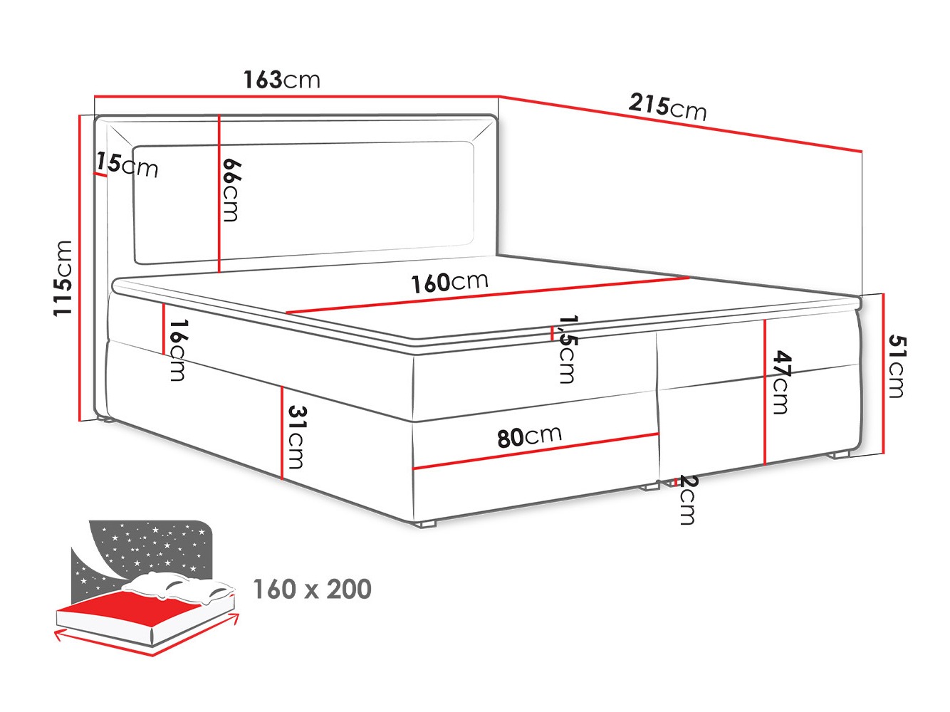 Boxspring krevet Pomona 112 (Victoria 14 867)