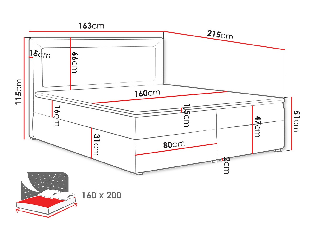 Boxspring krevet Pomona 112 (Victoria 14 868)