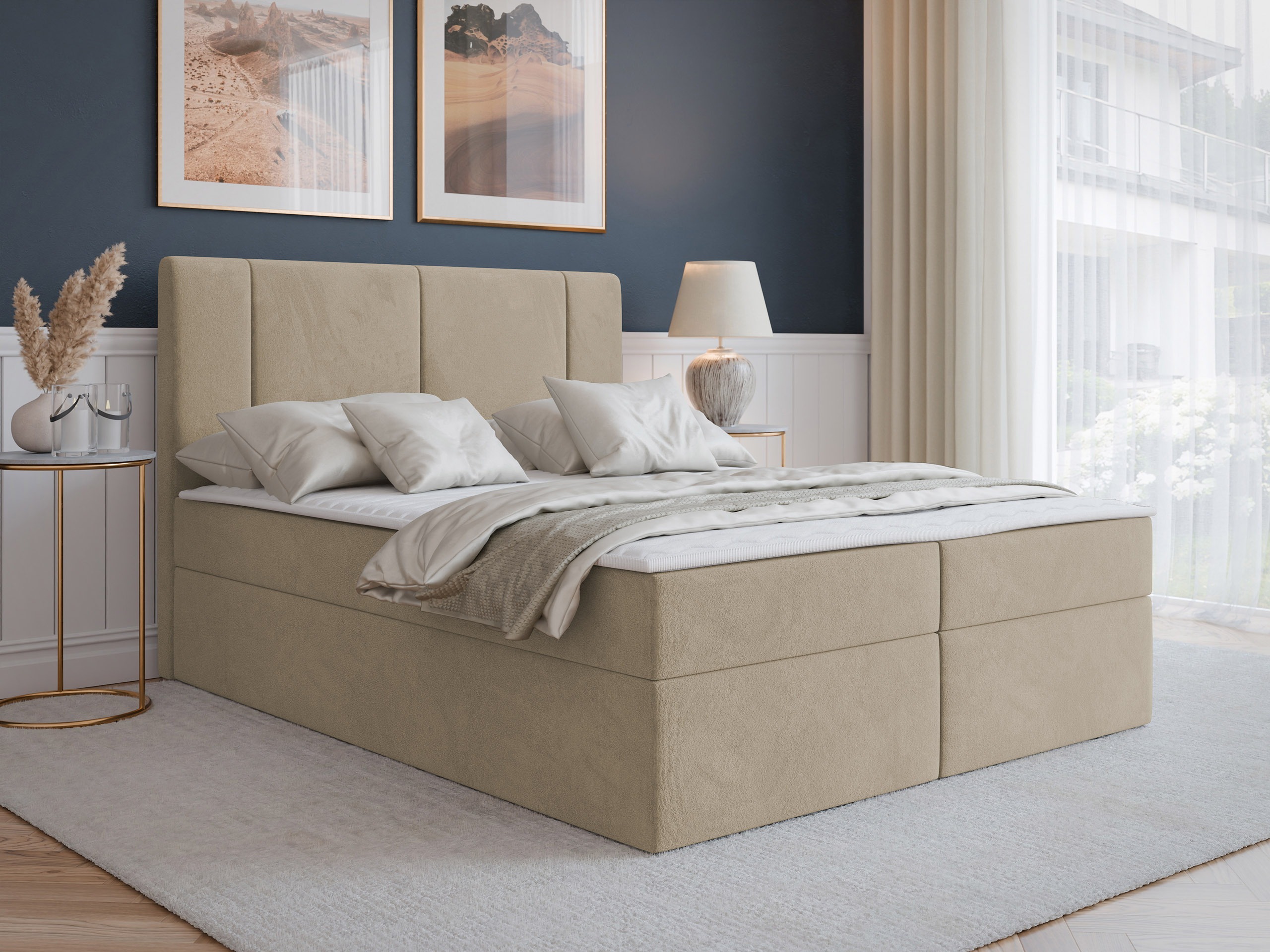 Boxspring krevet Zanesville 101 (Manila 02)