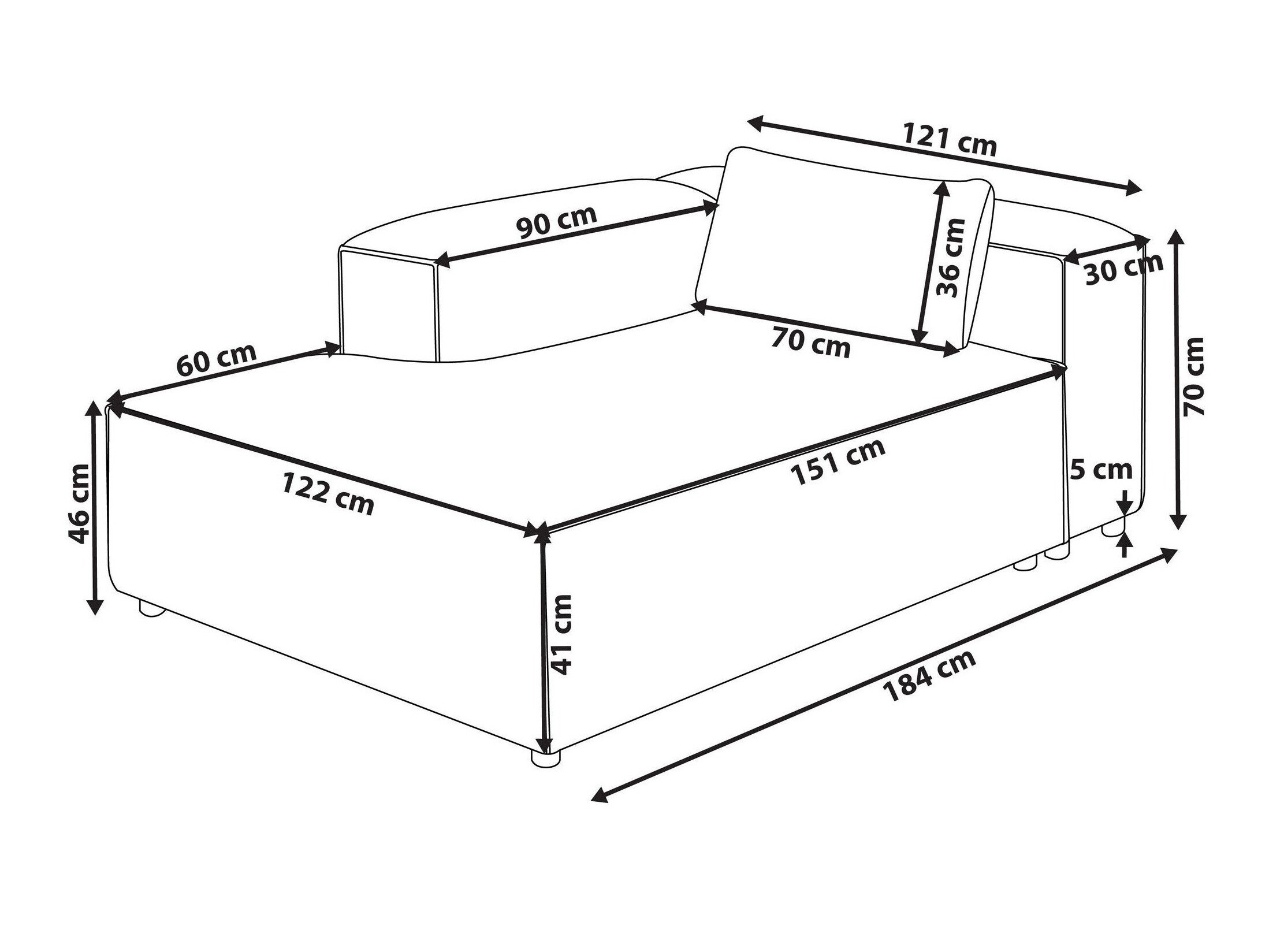 Modularne sedeće garniture Avialu 103 (Smeđa)