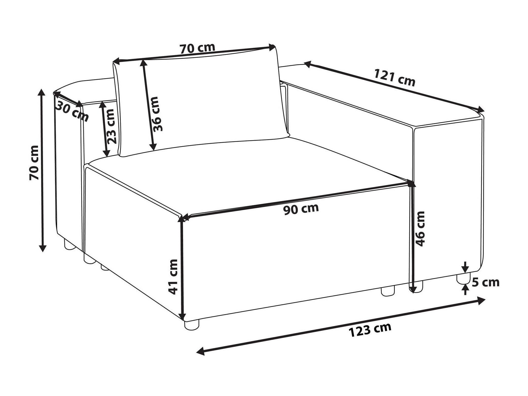 Modularne sedeće garniture Avialu 104 (Svetlo zelena)