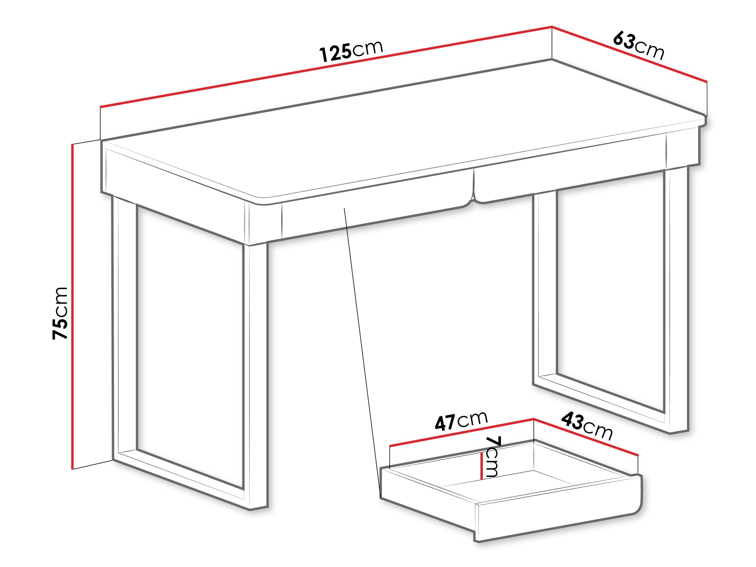 Kancelarijski sto Fiosono 109 (Eukaliptus + Hrast)