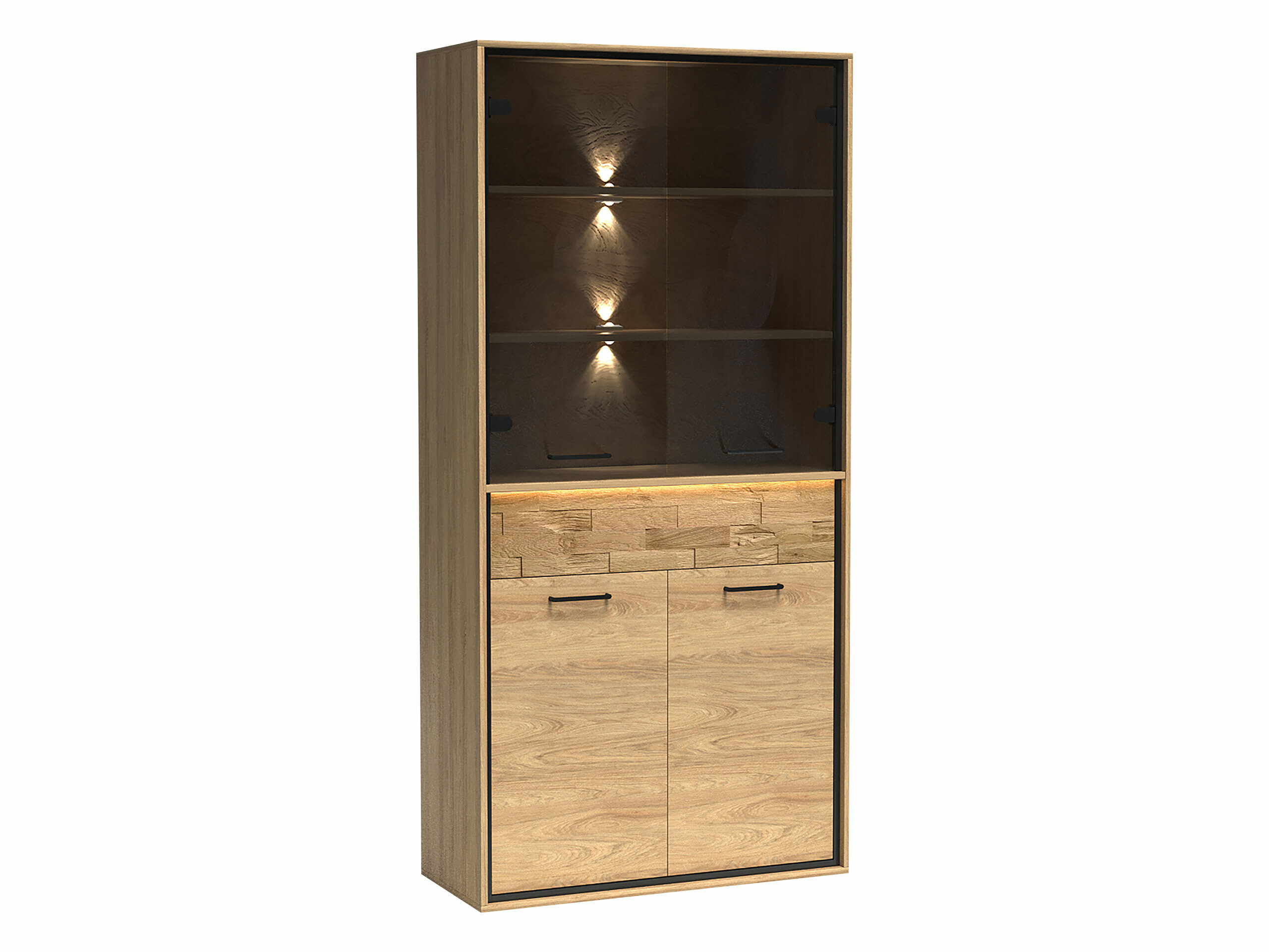 Polica Etrmoni 102 (Svetlo drvo + Hrast)