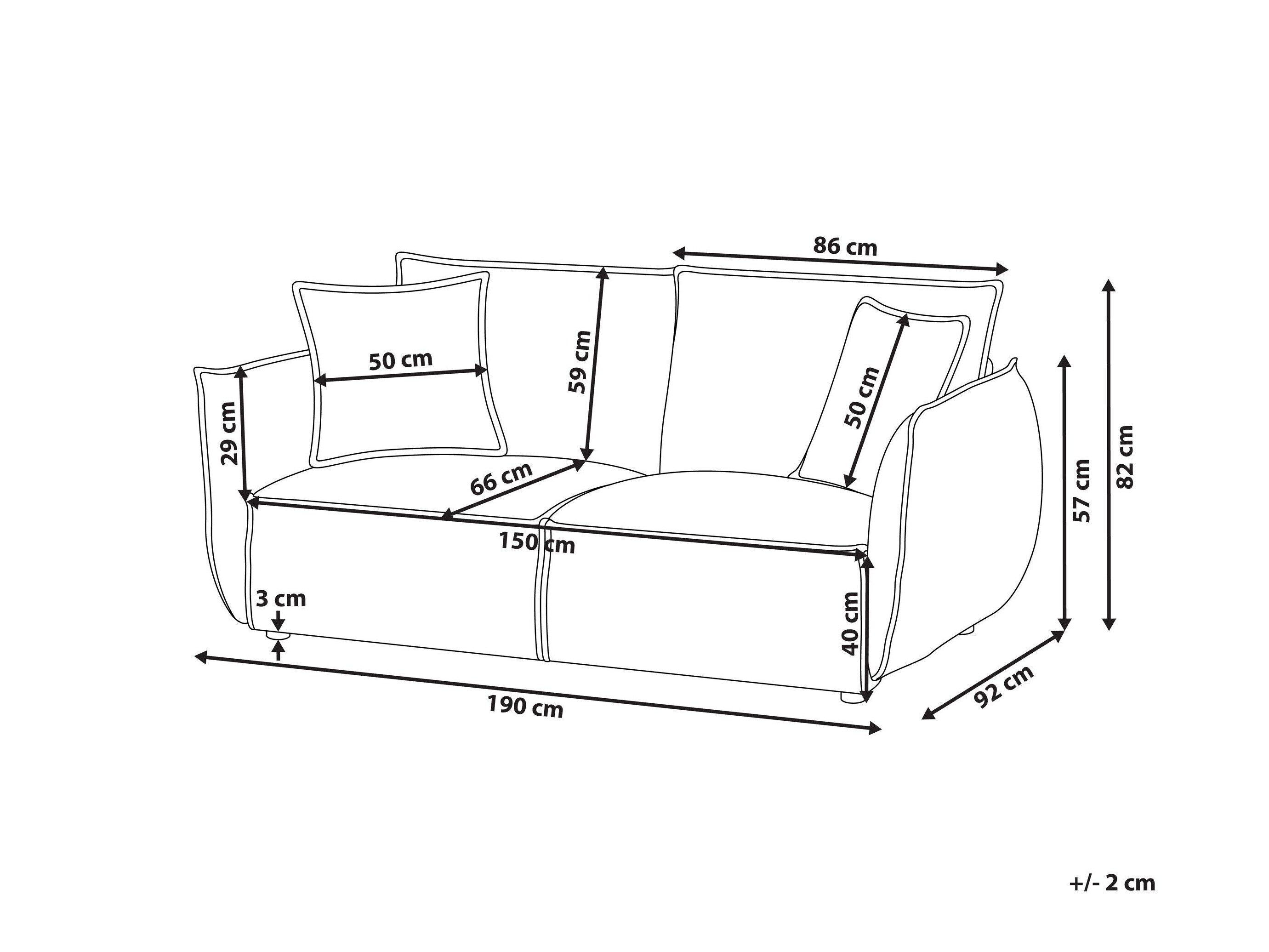 Sofa Berwyn 3017 (Svetlo zelena)