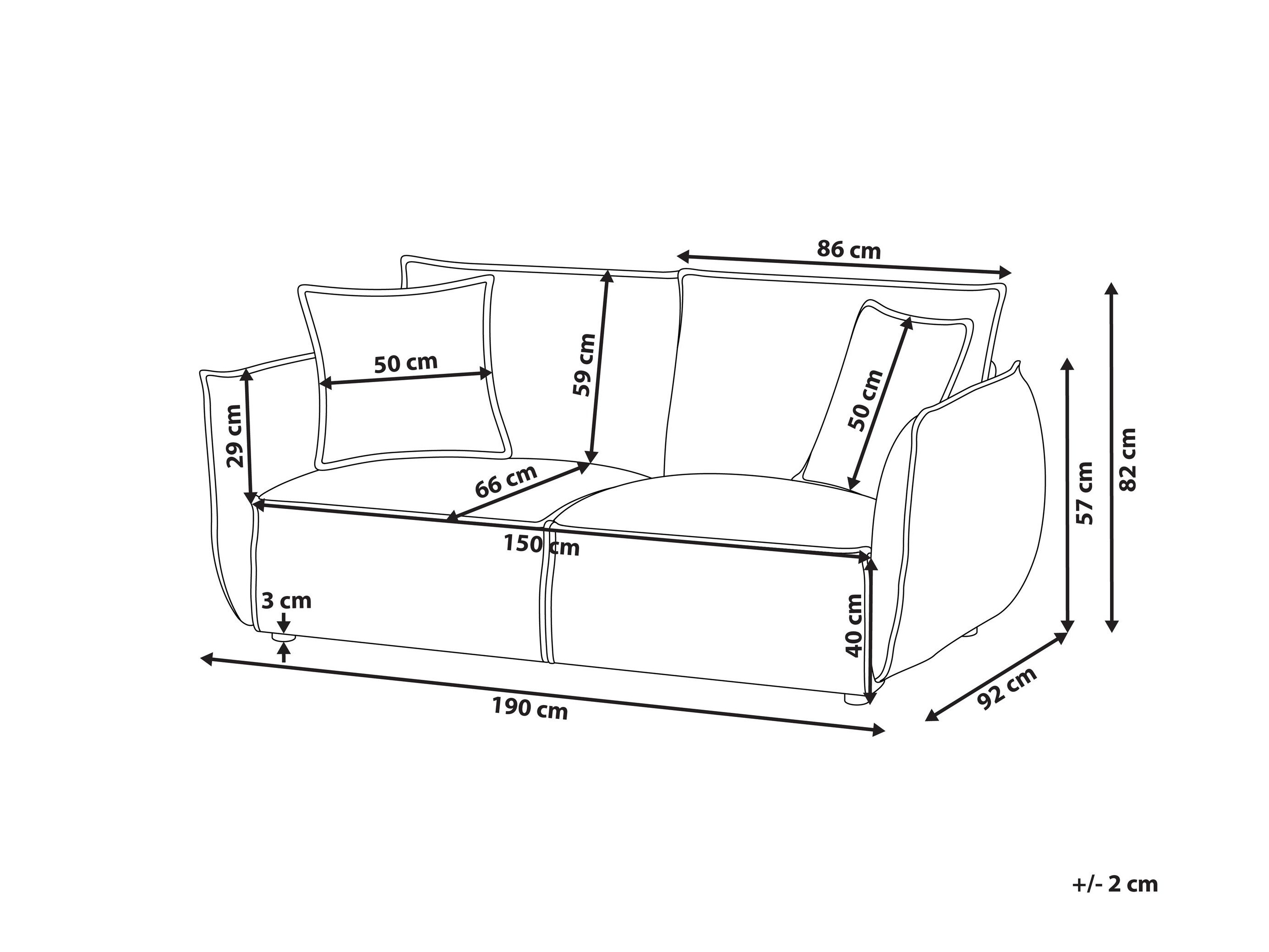 Sofa Berwyn 3017 (Tamno plavo)
