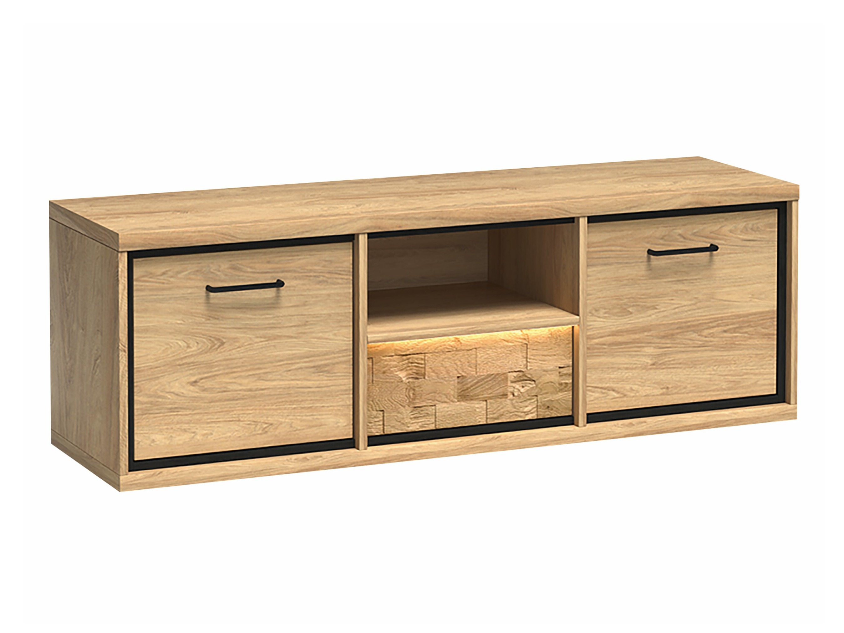 TV komoda Etrmoni 112 (Svetlo drvo + Hrast)
