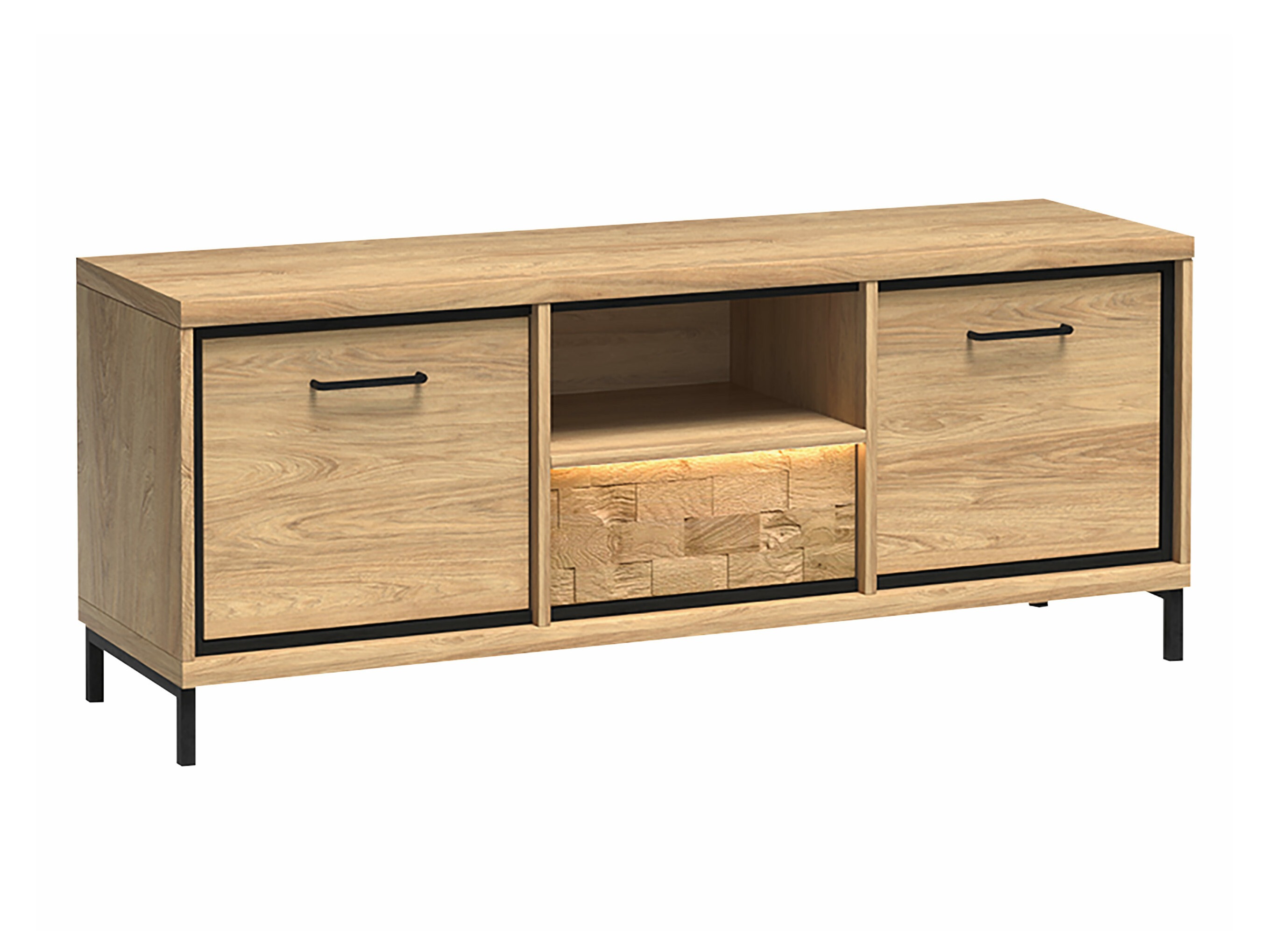 TV komoda Etrmoni 112 (Svetlo drvo + Hrast)