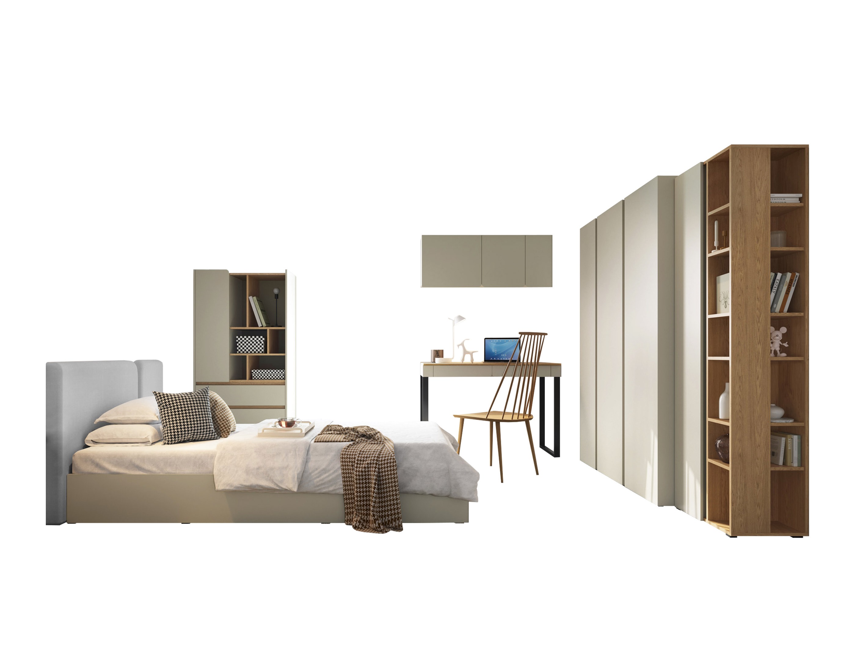 Set nameštaja Fiosono 114 (Eukaliptus + Hrast)