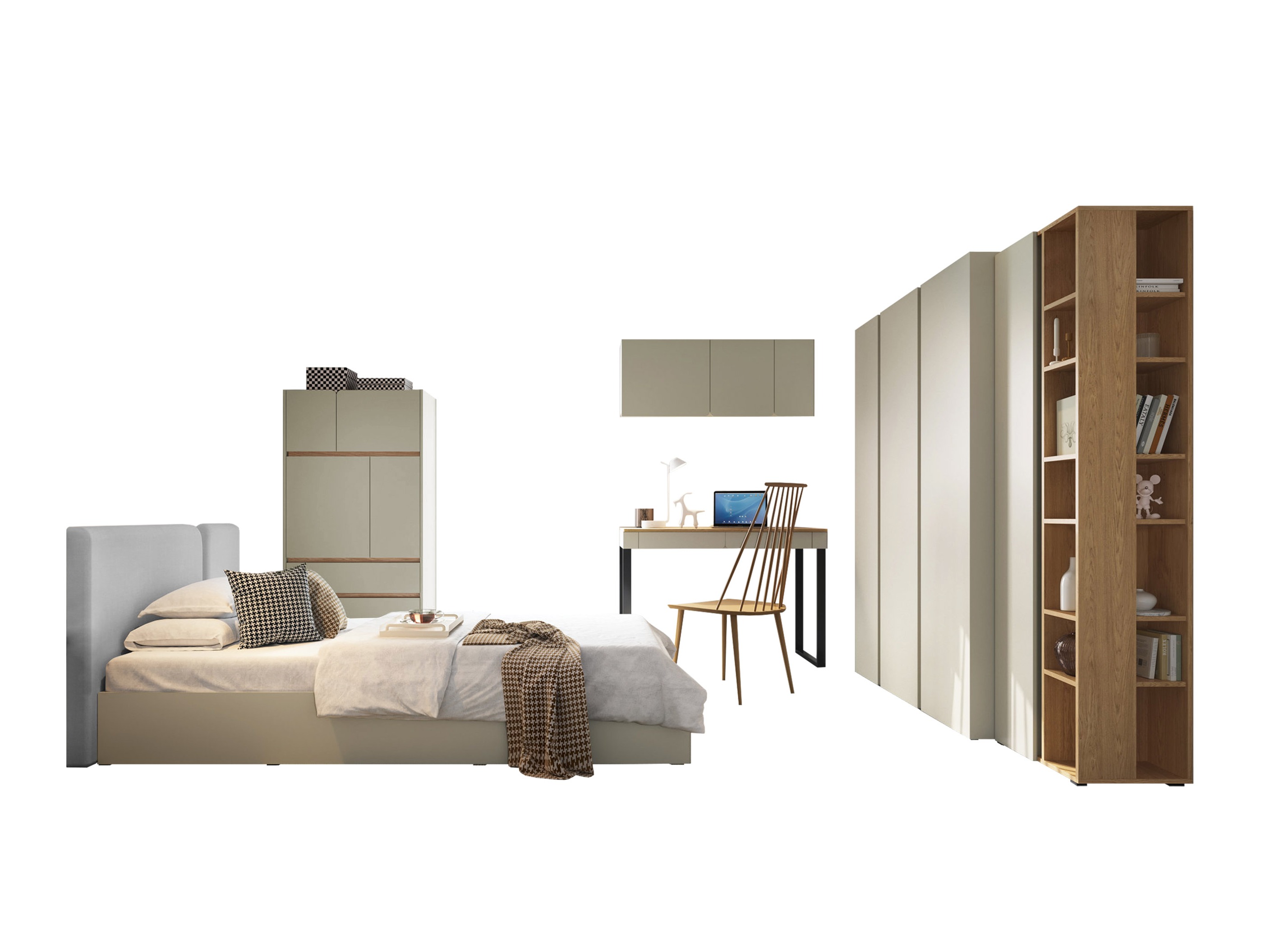 Set spavaća soba Fiosono 113 (Eukaliptus + Hrast)