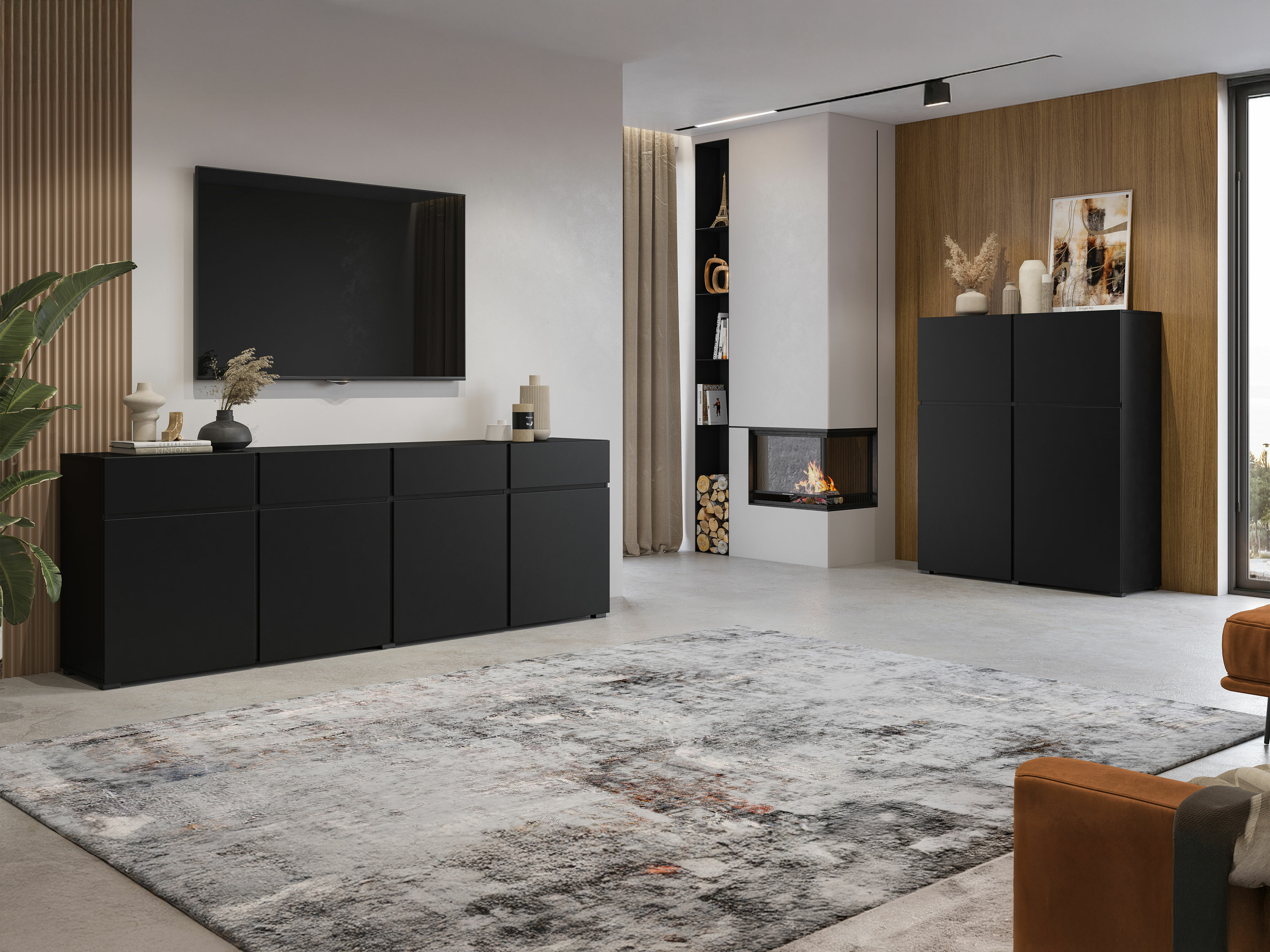 Komoda Alfere 100 (Crno)