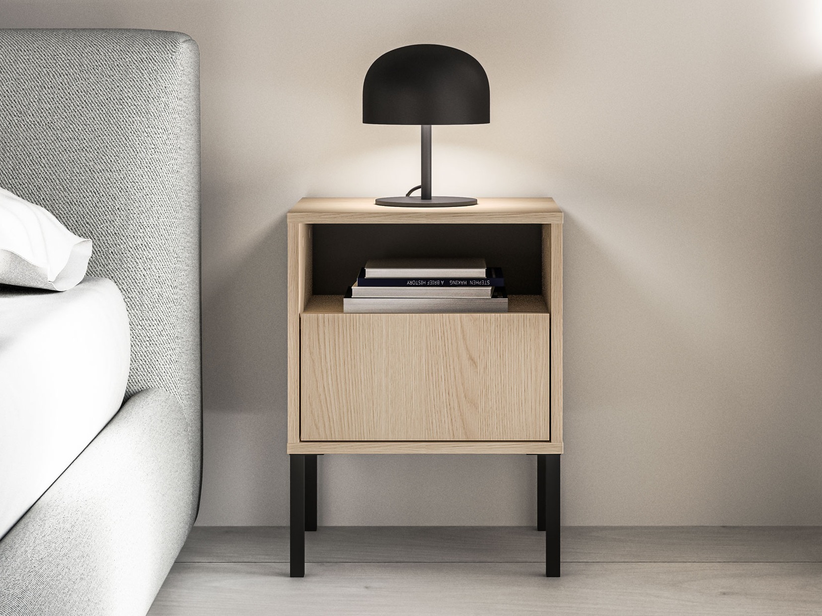 Noćni ormarić Virsalo 104 (Hrast)