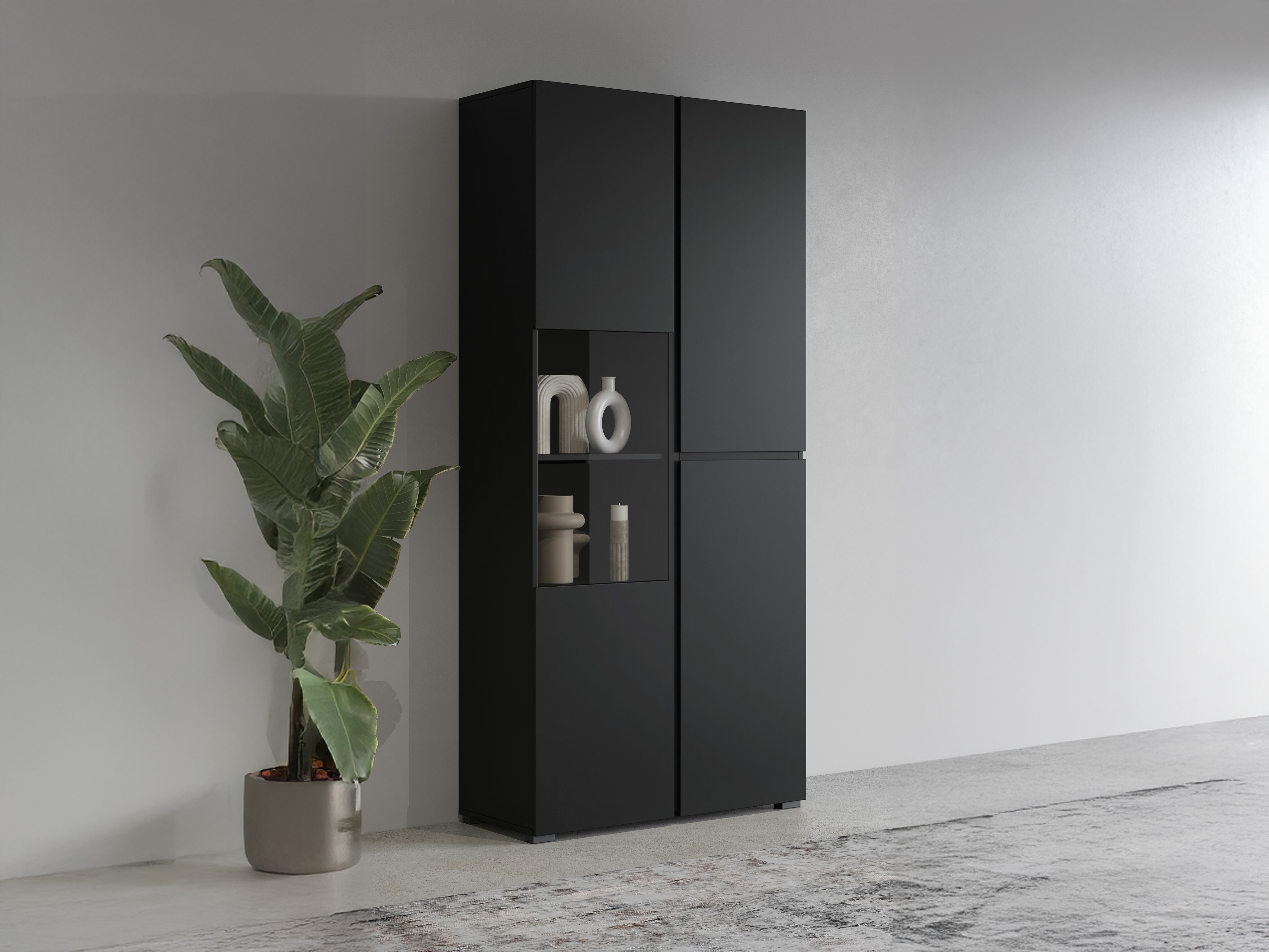 Polica Alfere 110 (Crno)