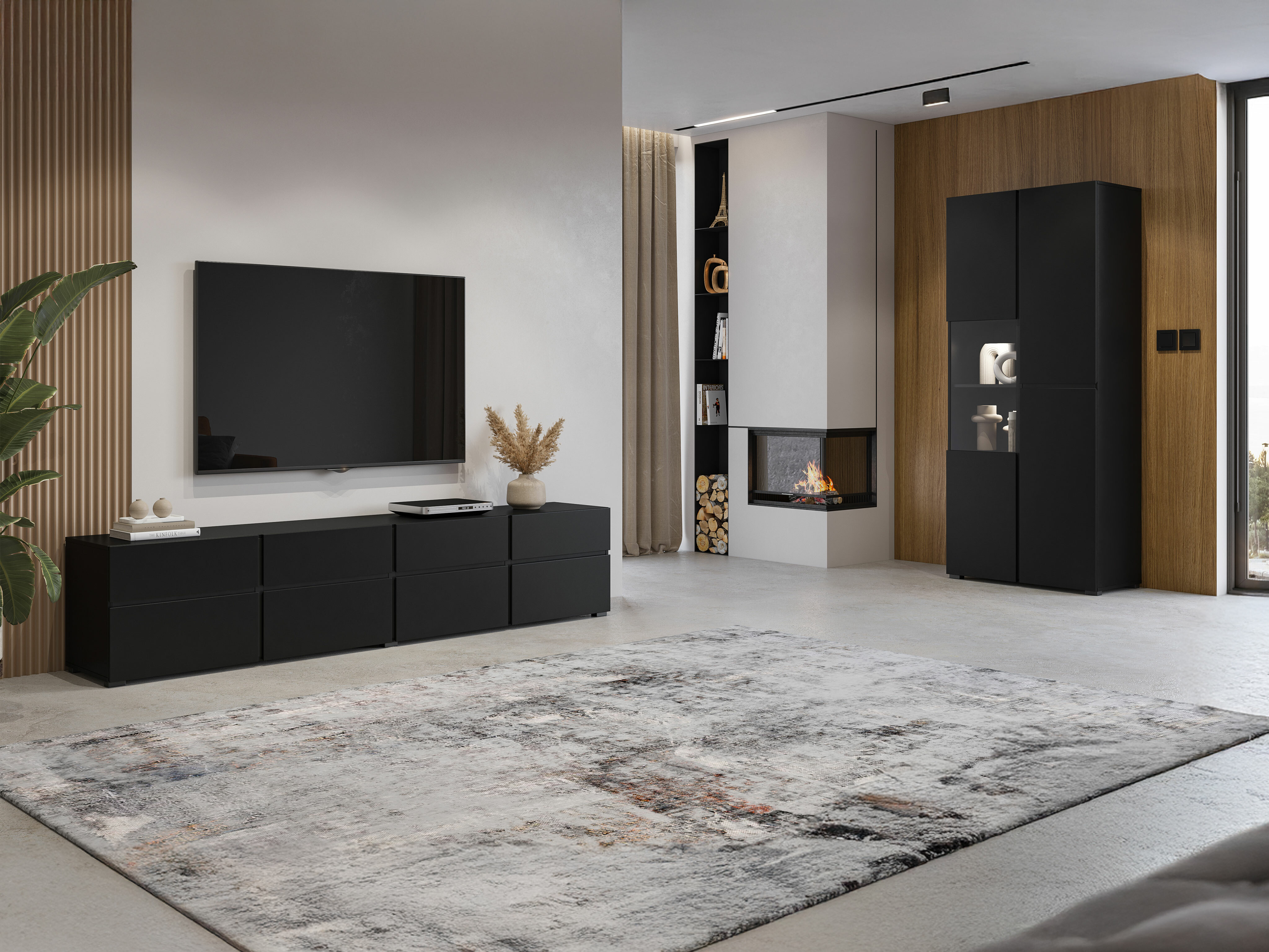 Polica Alfere 110 (Crno)