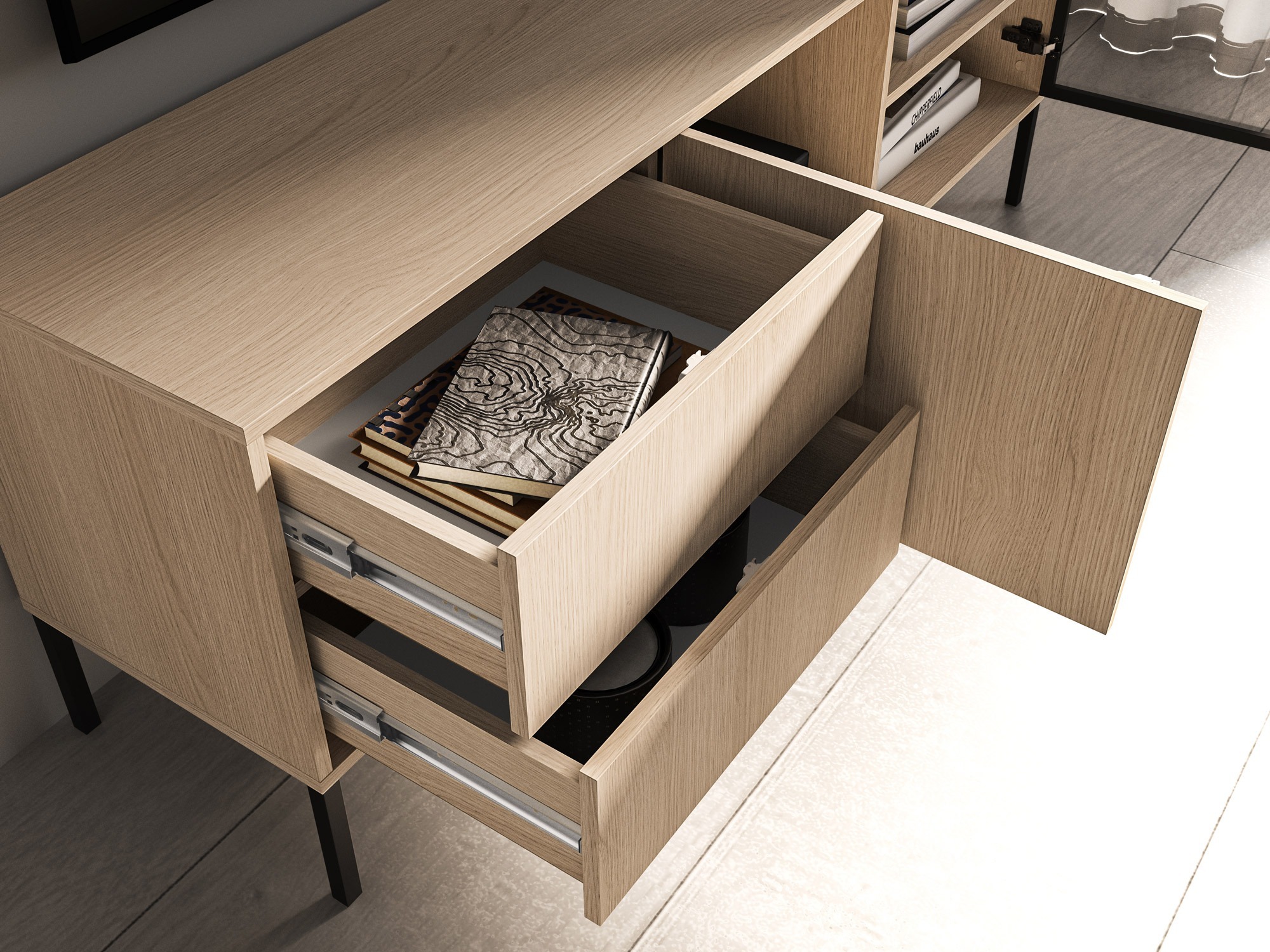 Set za dnevnu sobu Virsalo 105 (Hrast)