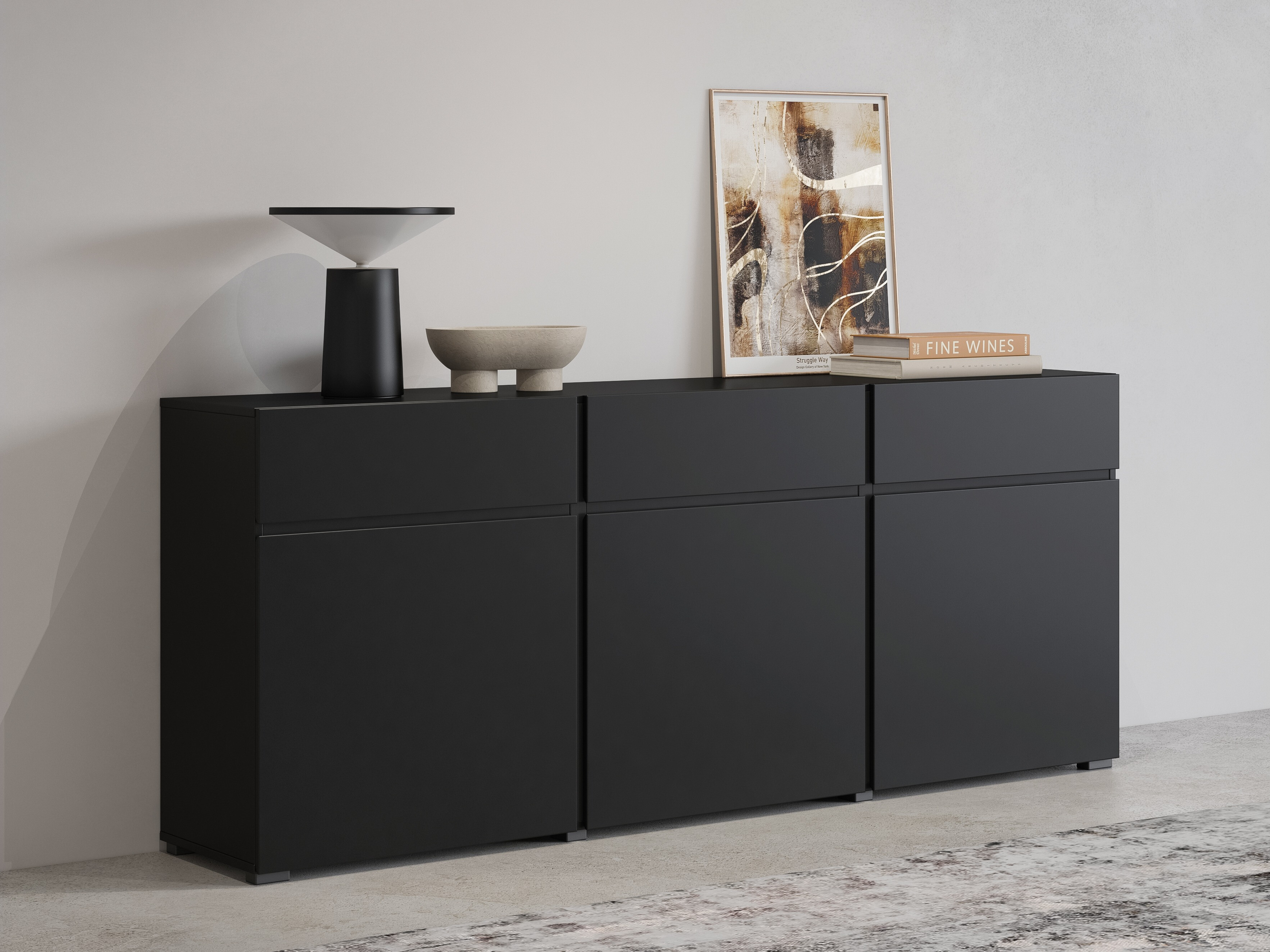 Komoda Alfere 103 (Crno)