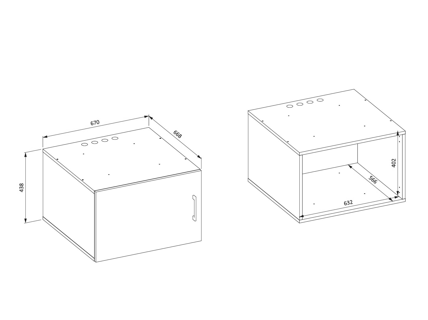 Zidni ormarić za kupatilo Novdele 104 (Belo)