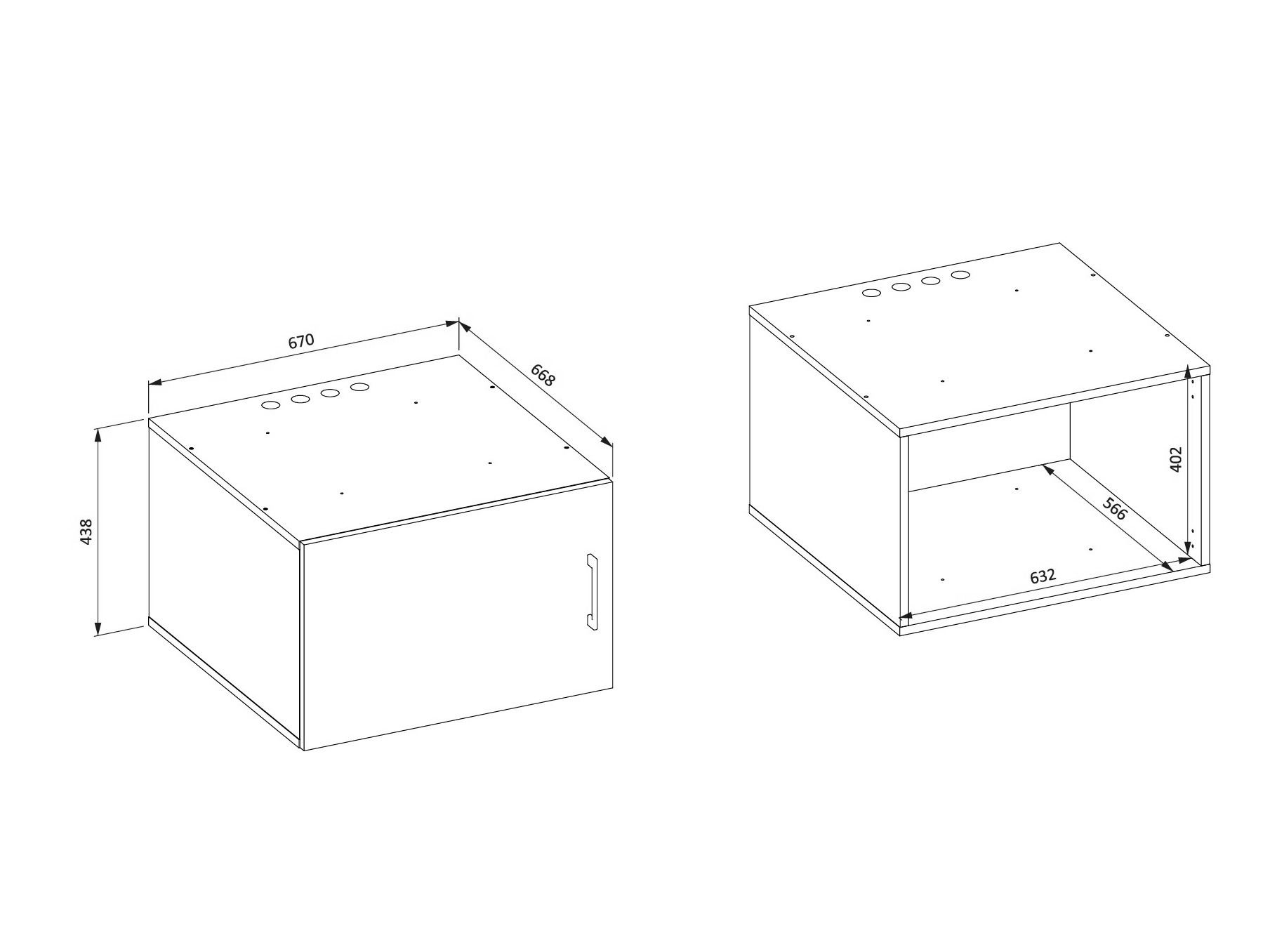 Zidni ormarić za kupatilo Novdele 104 (Orah)