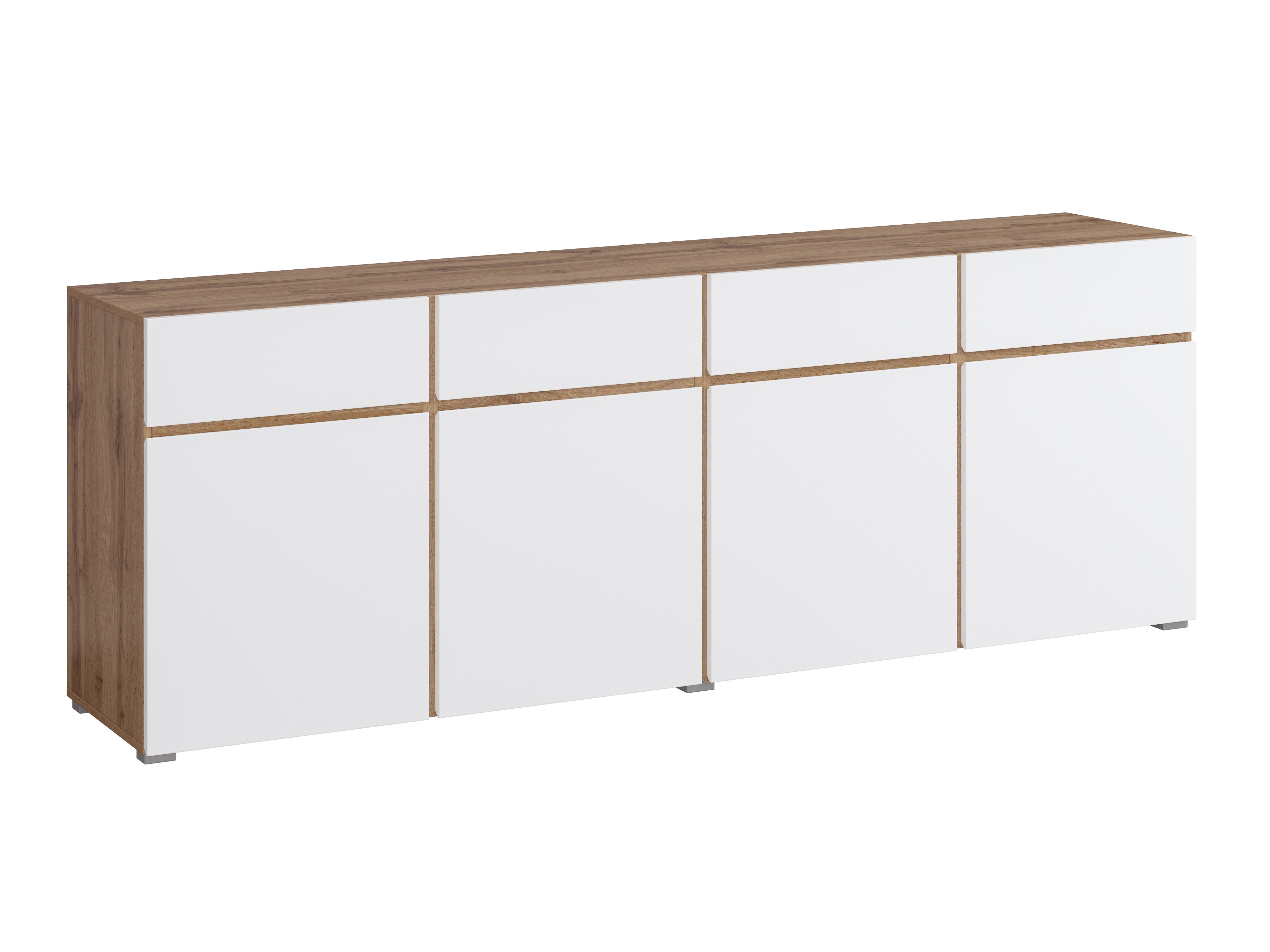 Komoda Alfere 100 (Hrast Votan + Belo)