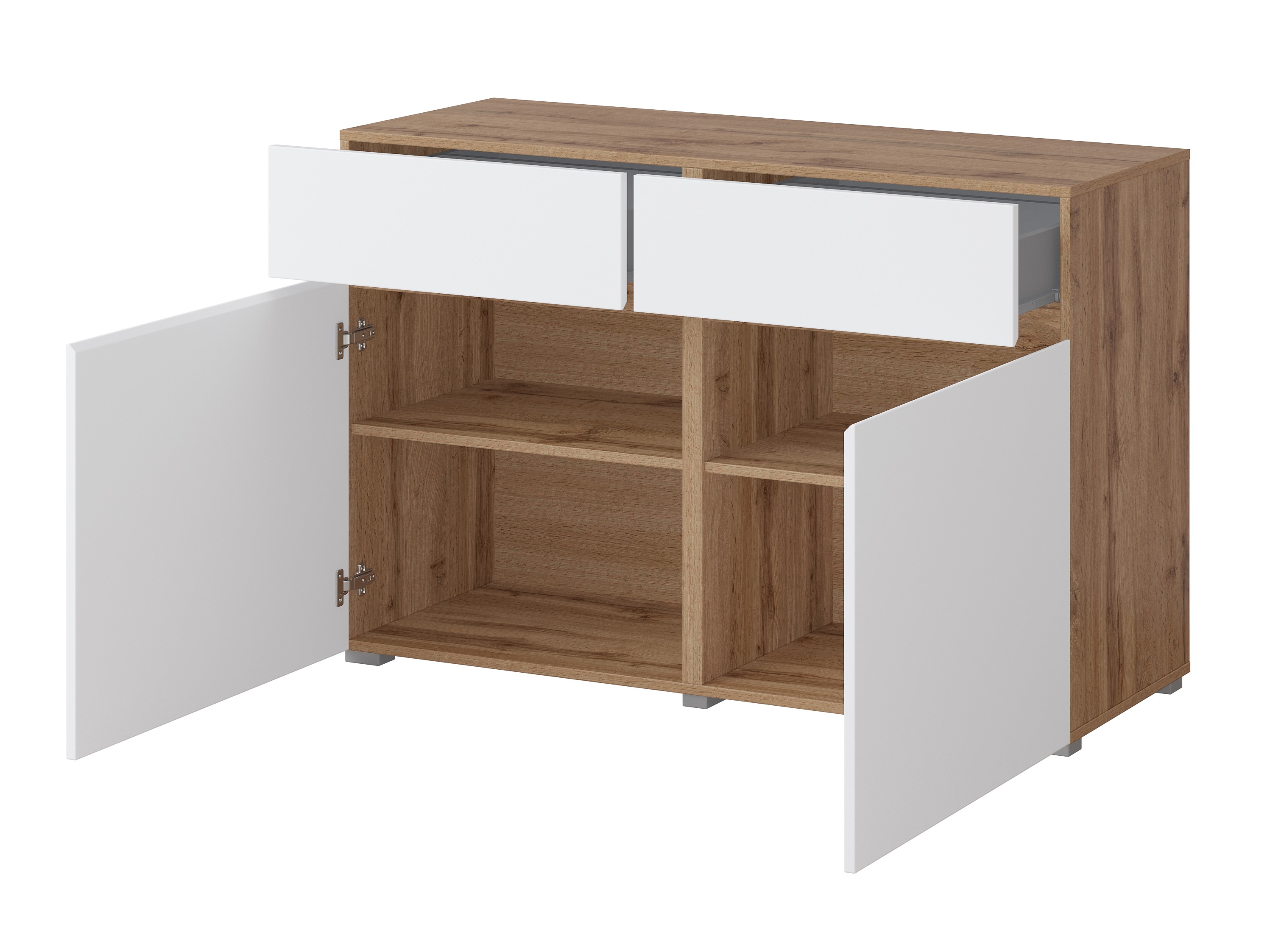 Komoda Alfere 104 (Hrast Votan + Belo)