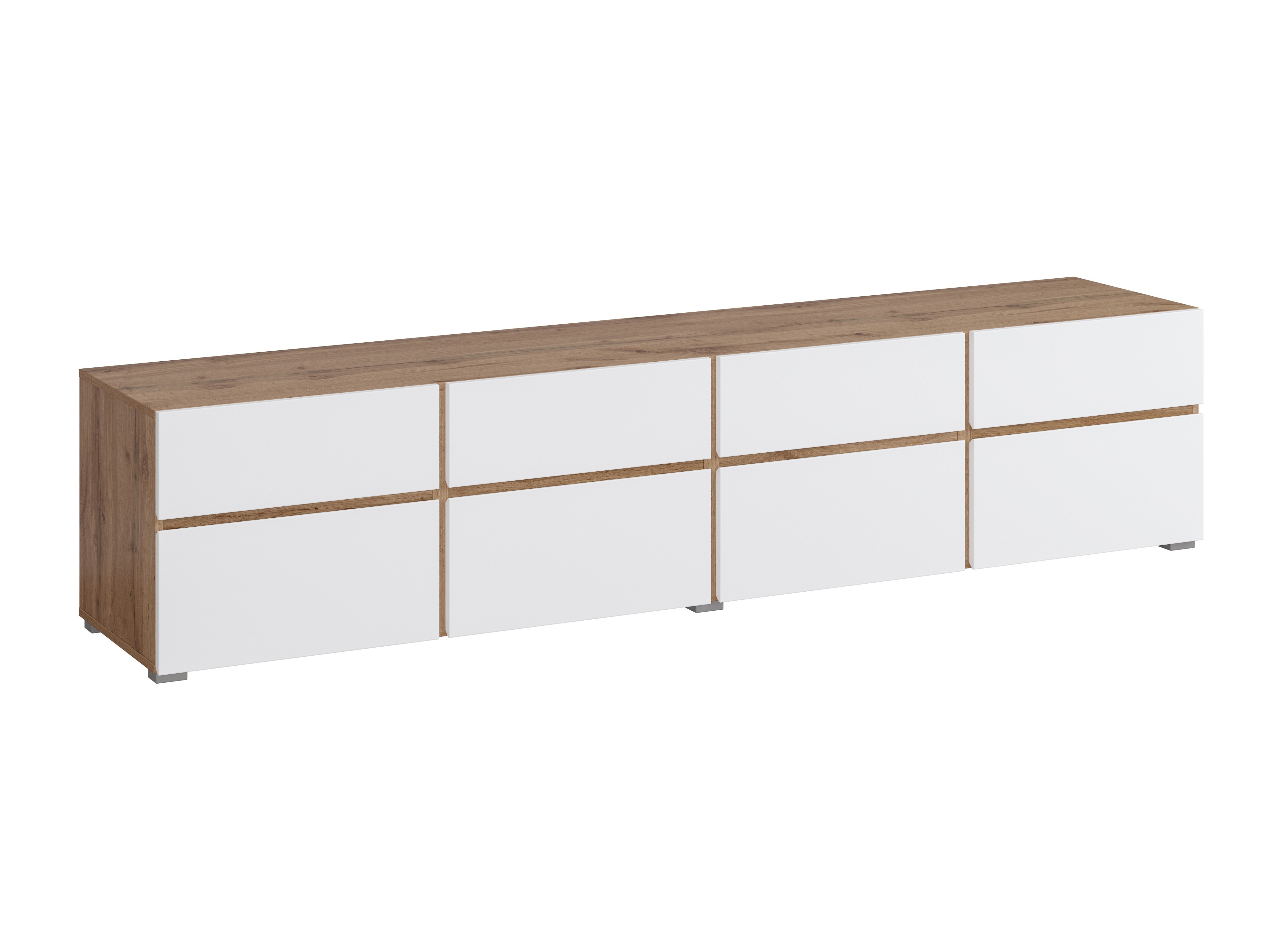 TV komoda Alfere 101 (Wotak hrast + Belo)