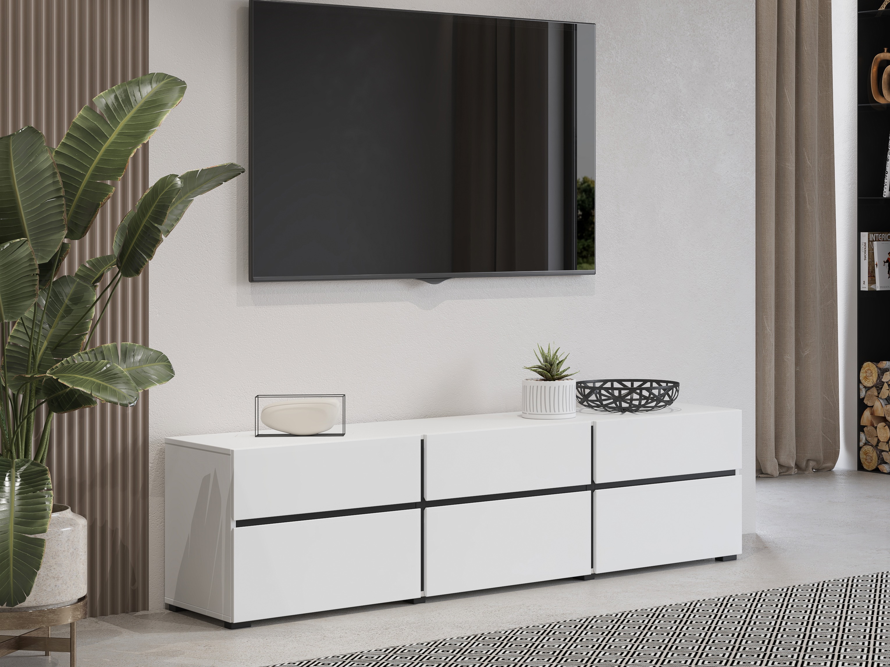 TV komoda Alfere 102 (Belo)