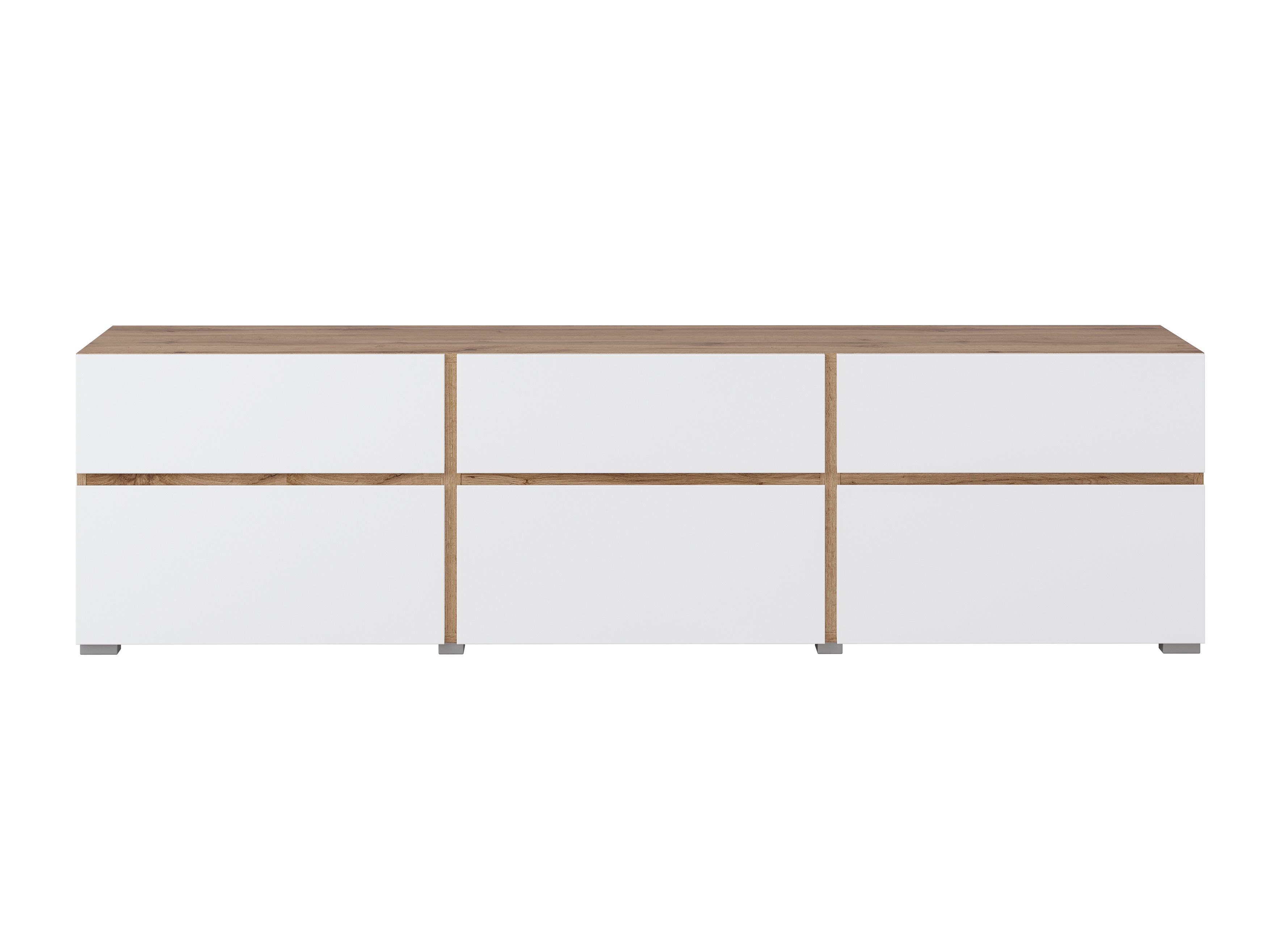 TV komoda Alfere 102 (Hrast Votan + Belo)