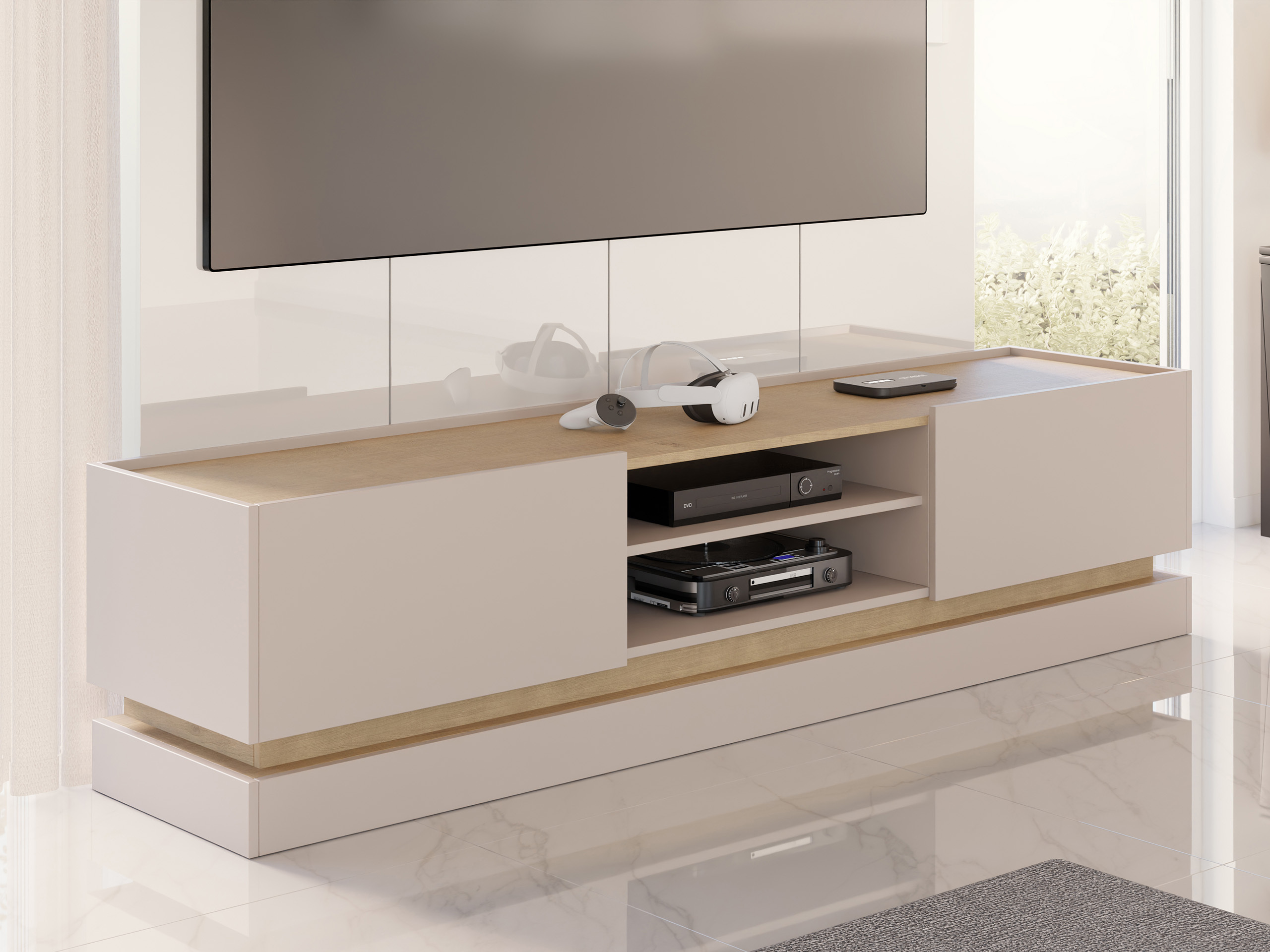 TV komoda Comfivo Tilia (Kašmir + Hrast)