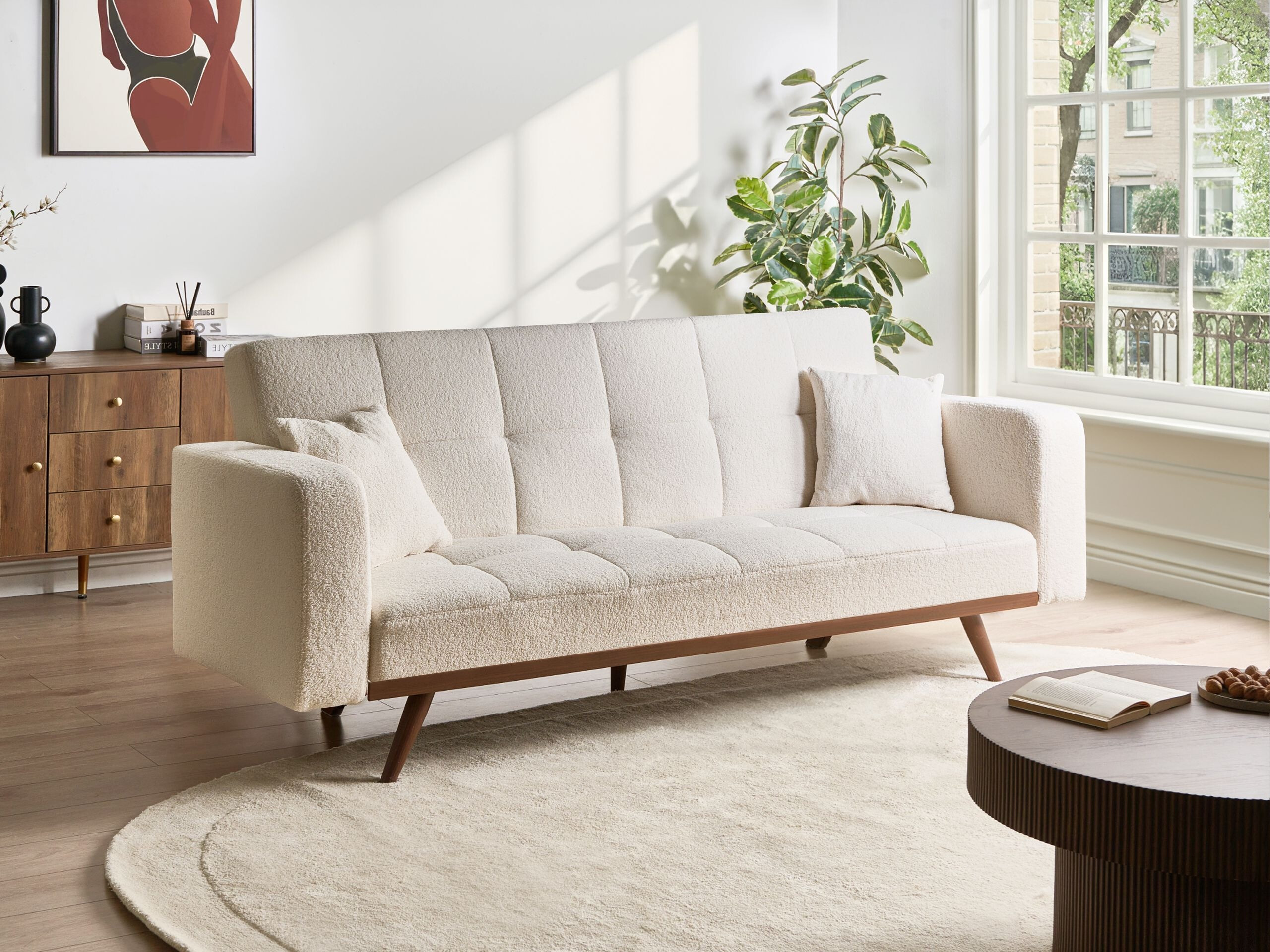 Sofa na razvlačenje Berwyn 3123 (Belo)