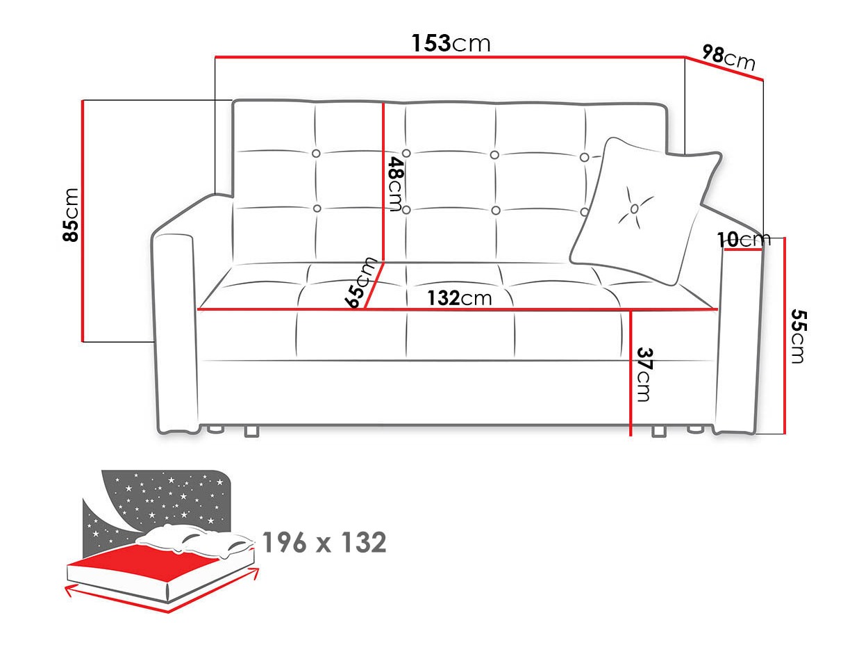 Sofa na razvlačenje Seruna III (Nazar 225.01)