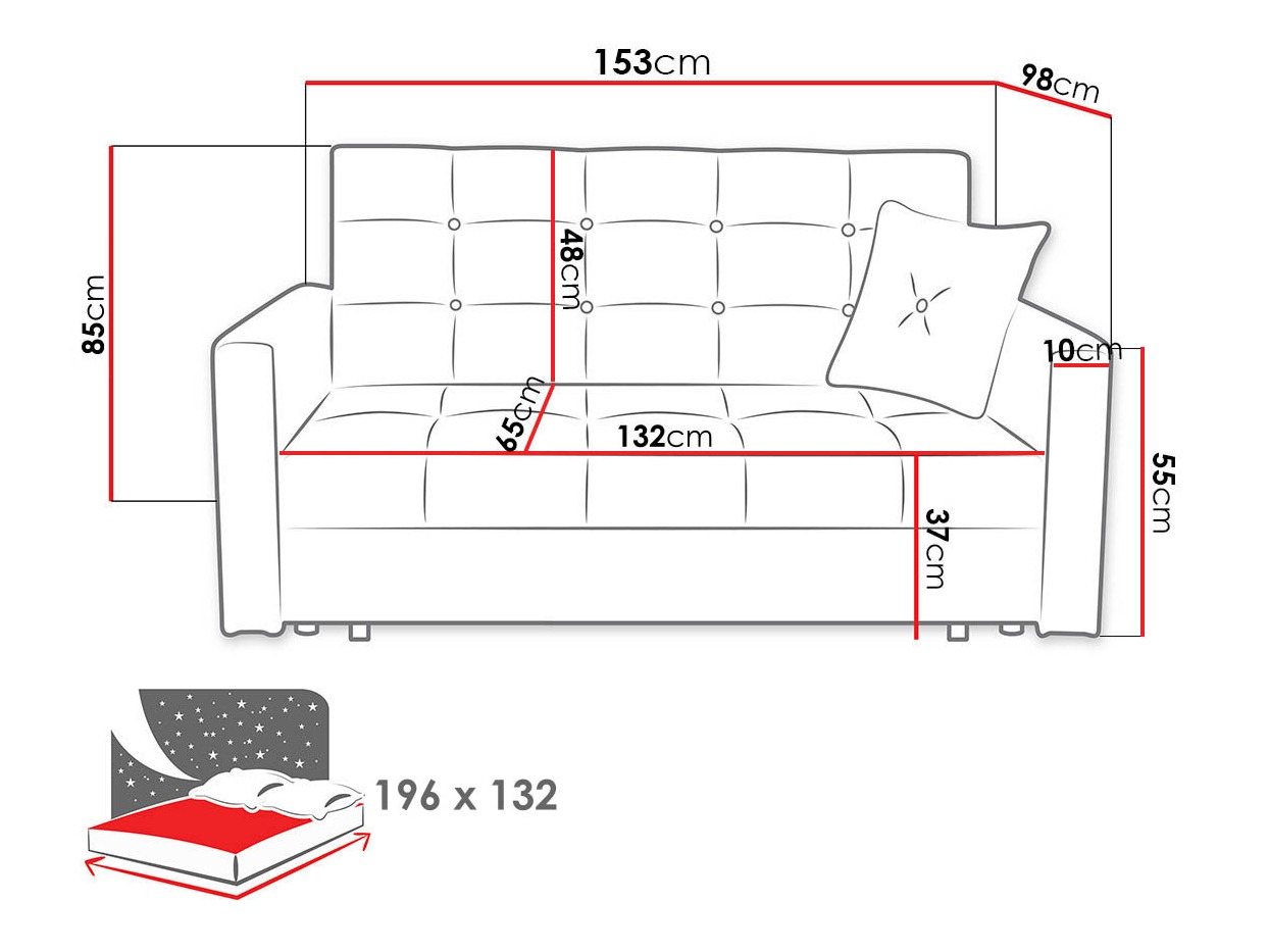 Sofa na razvlačenje Seruna III (Nazar 225.03)