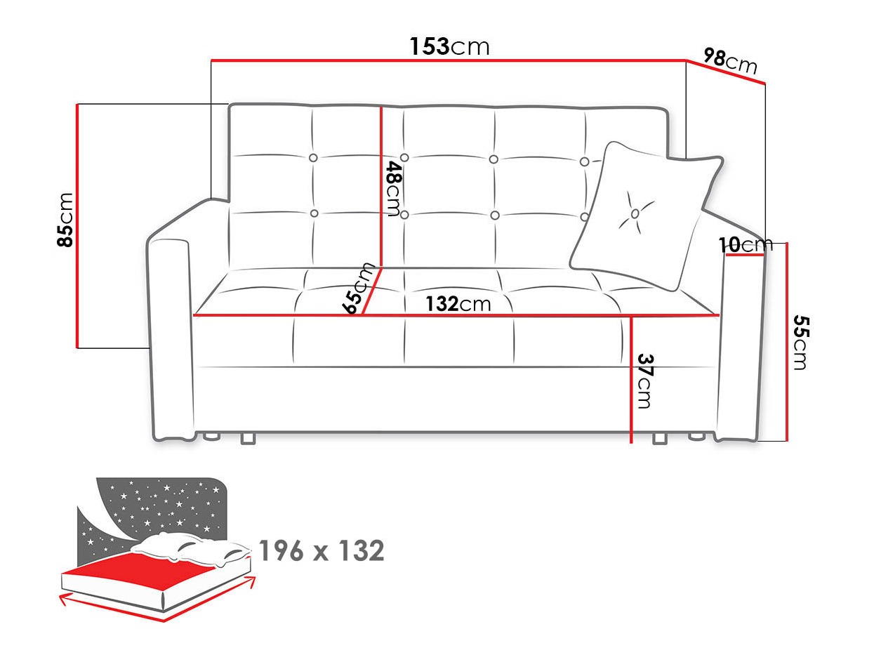 Sofa na razvlačenje Seruna III (Nazar 225.06)