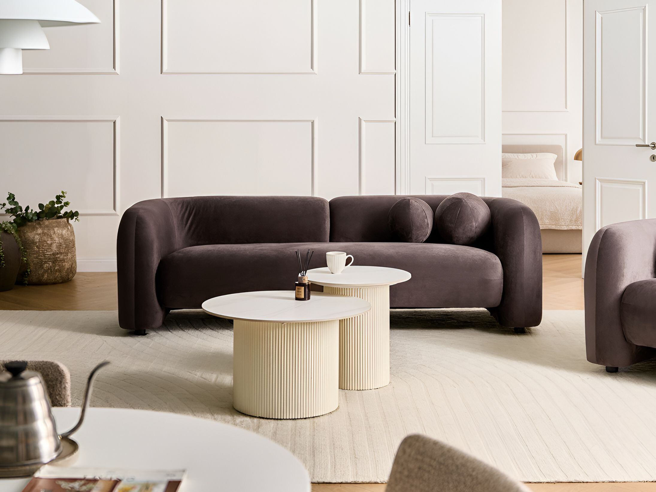 Sofa Veselme 103 (Tamno smeđa)
