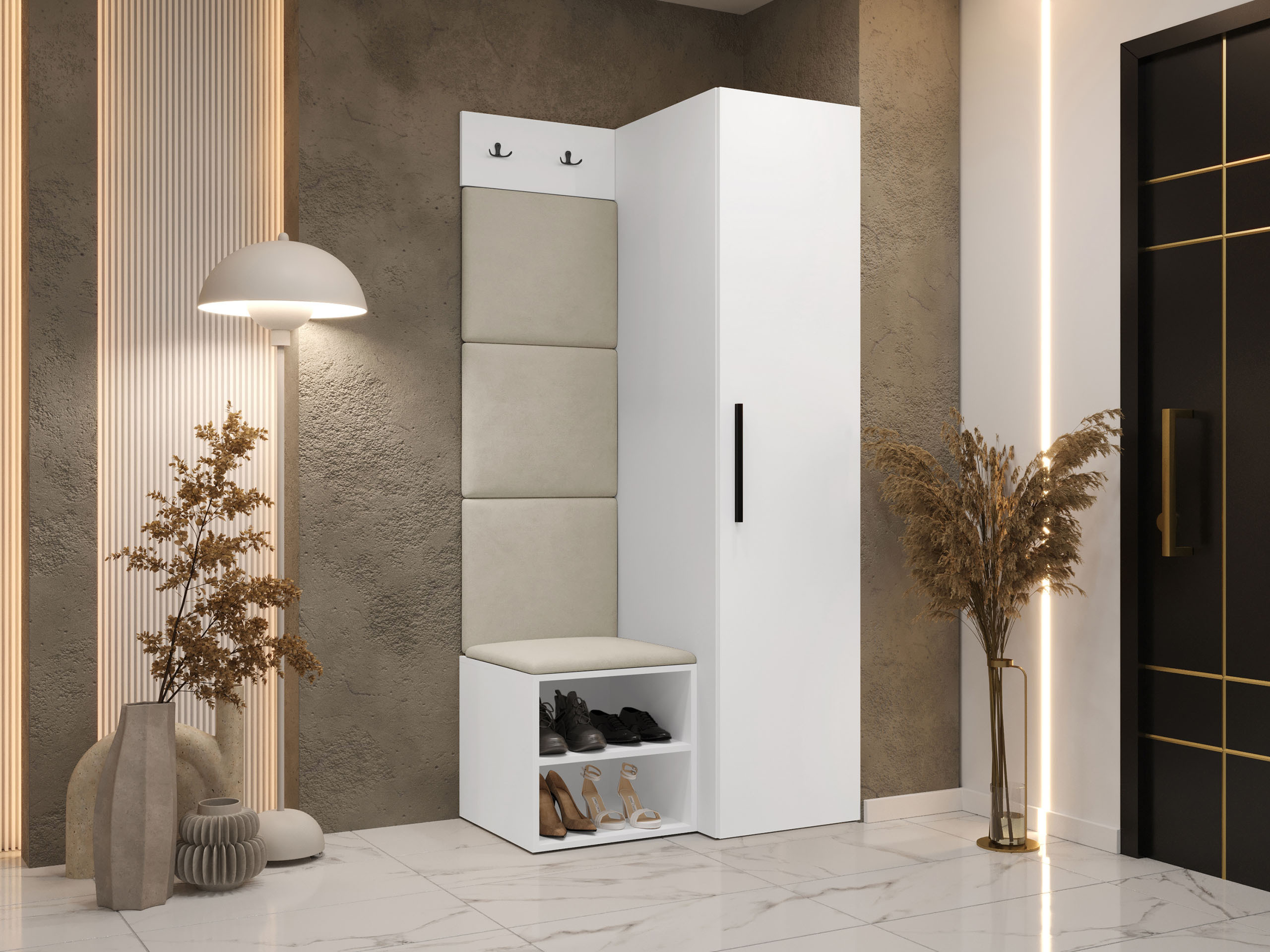 Set za hodnik Hartford 524 (Belo)