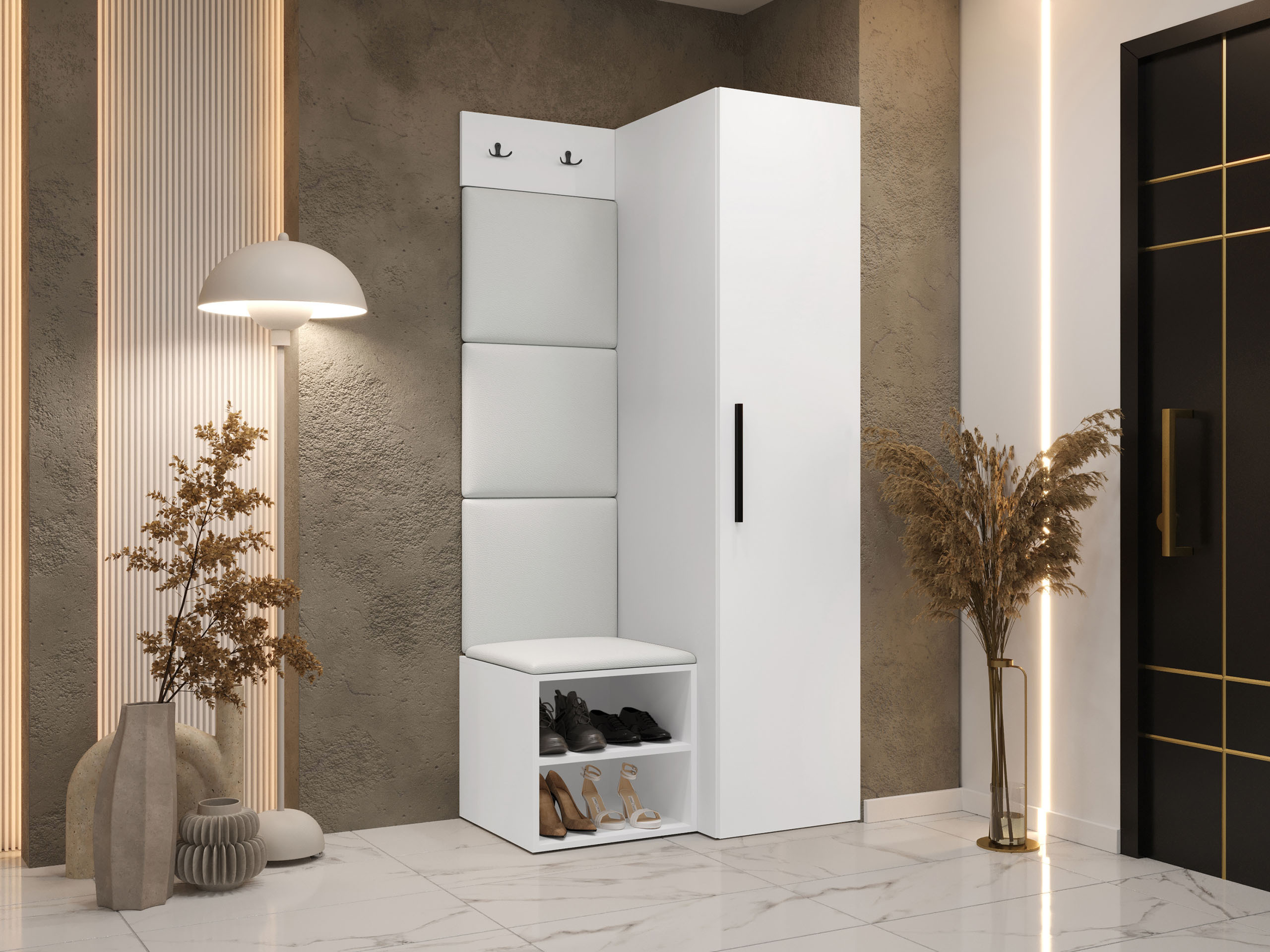 Set za hodnik Hartford 524 (Belo)