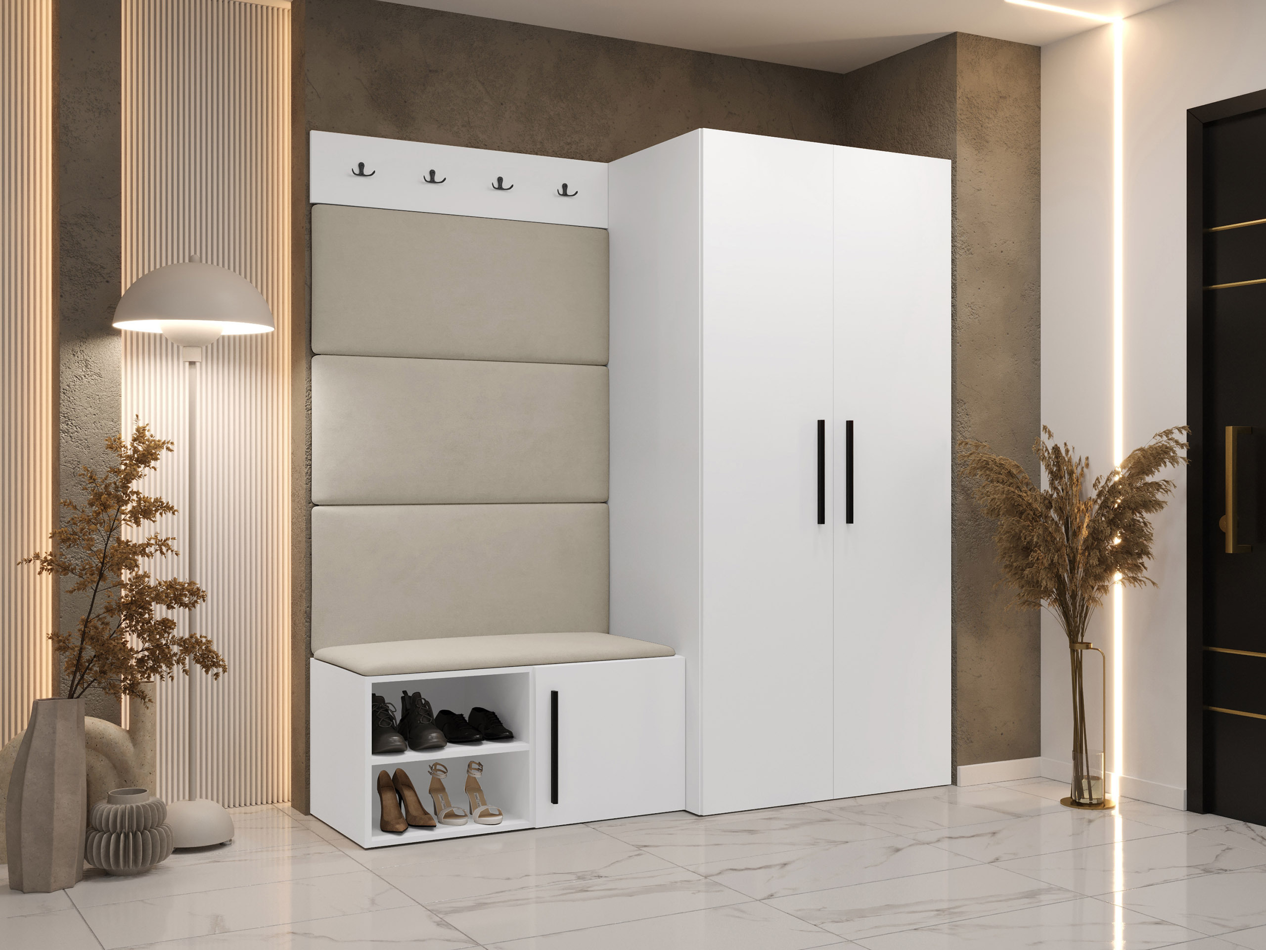 Set za hodnik Hartford 526 (Belo)