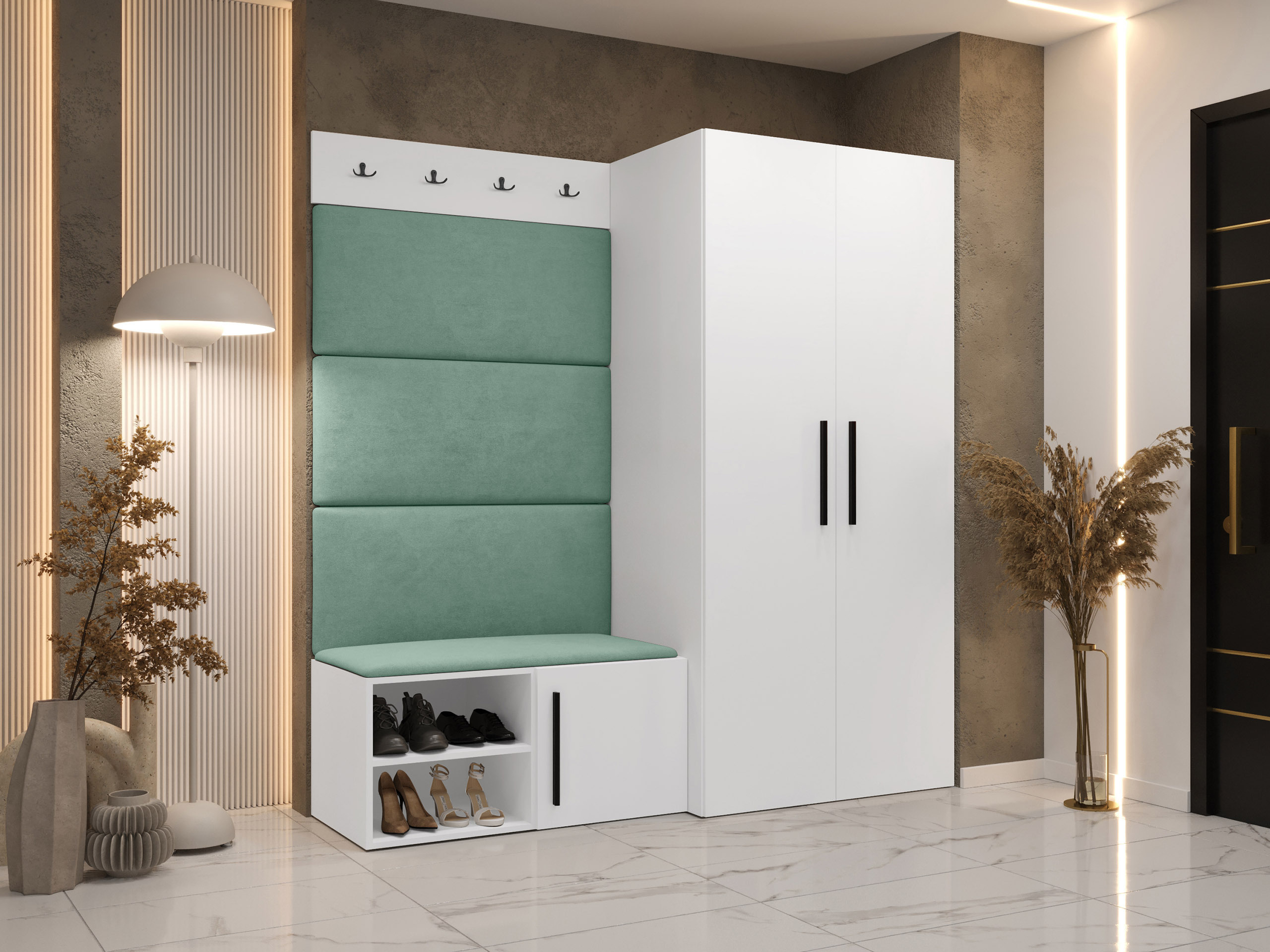 Set za hodnik Hartford 526 (Belo)