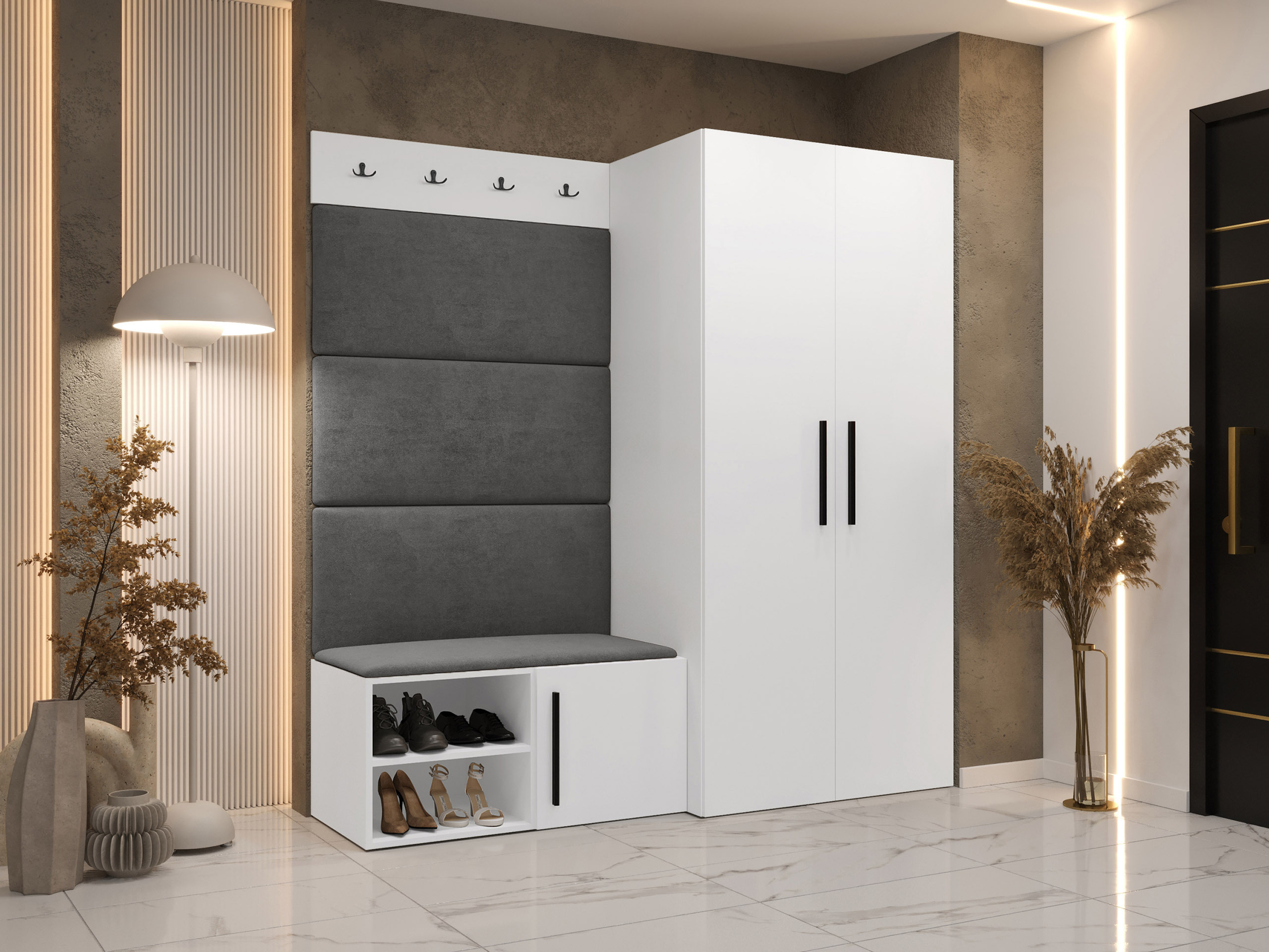 Set za hodnik Hartford 526 (Belo)