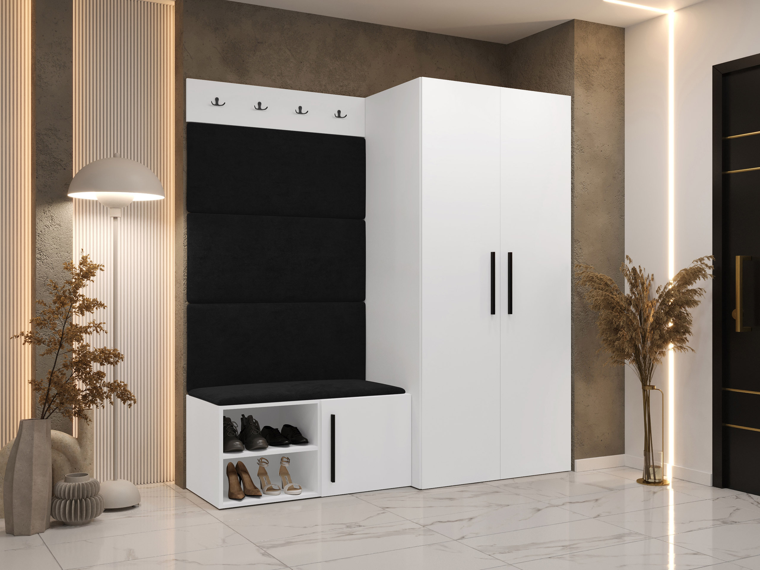 Set za hodnik Hartford 526 (Belo)