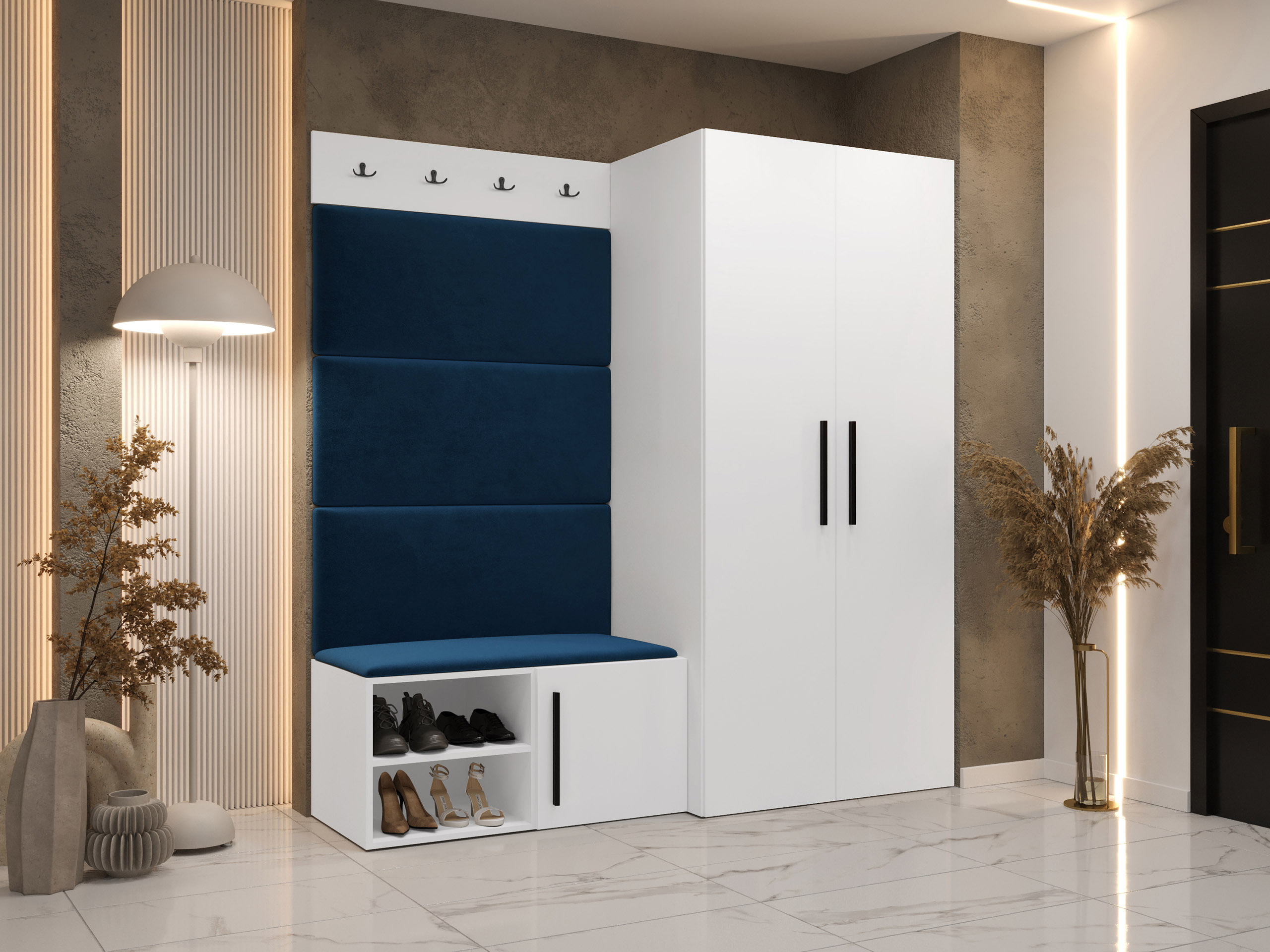 Set za hodnik Hartford 526 (Belo)