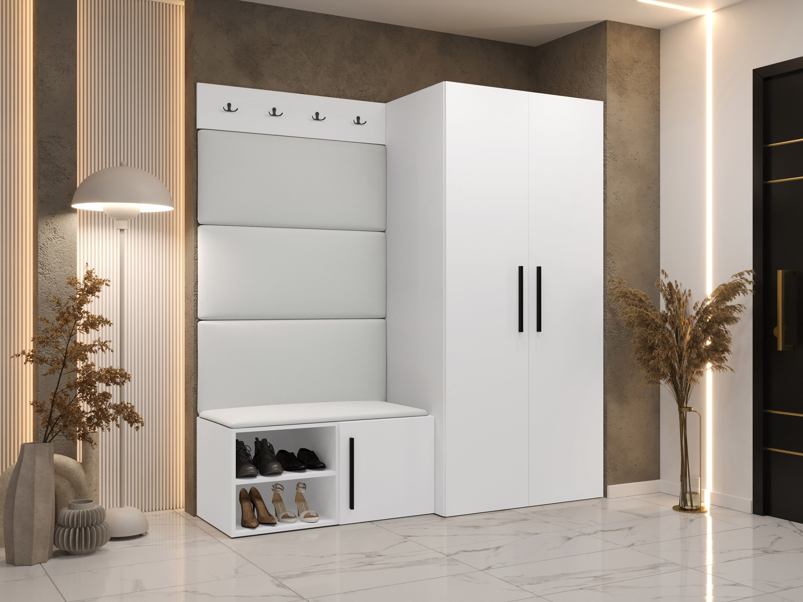 Set za hodnik Hartford 526 (Belo)