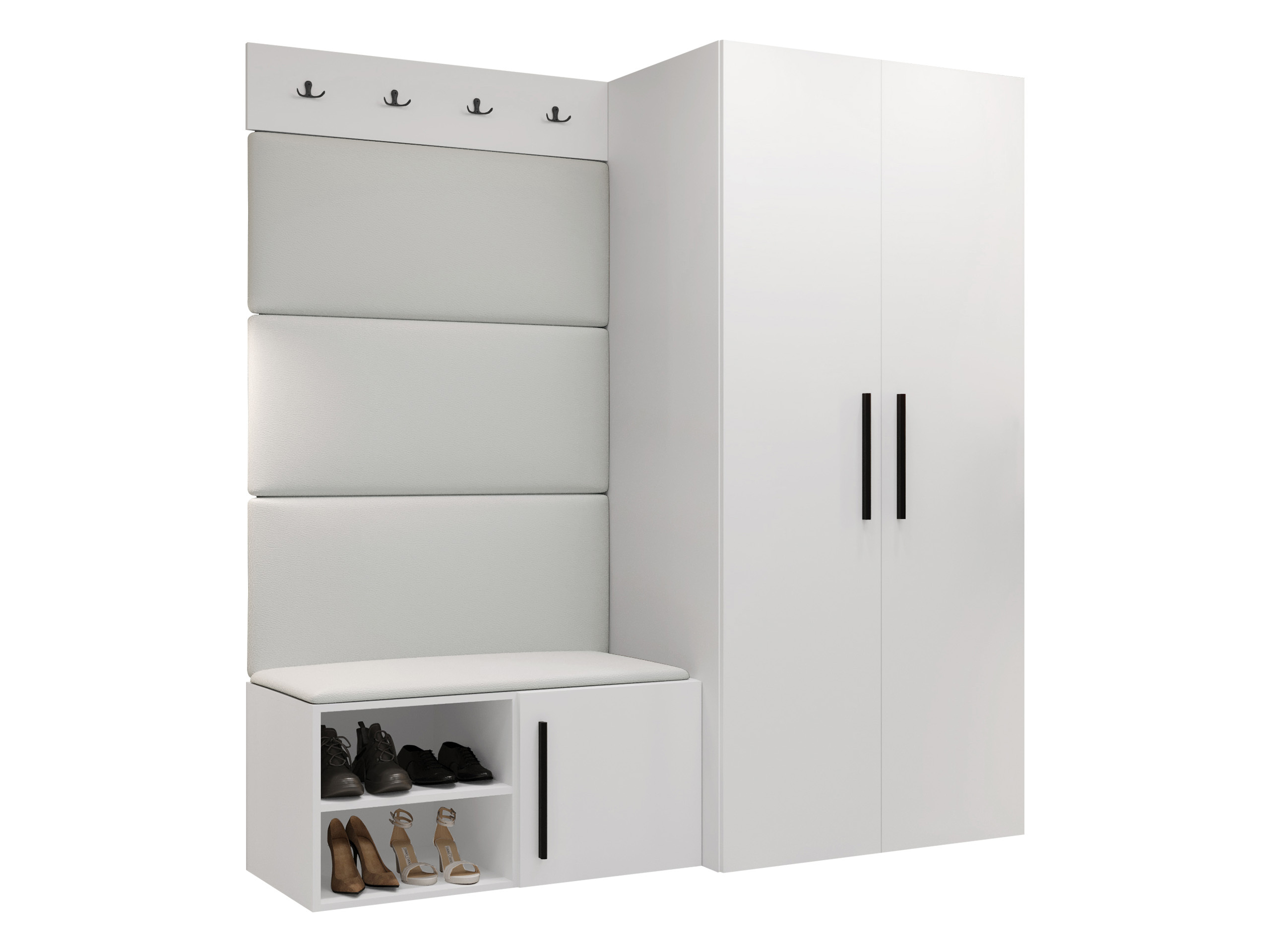 Set za hodnik Hartford 526 (Belo)