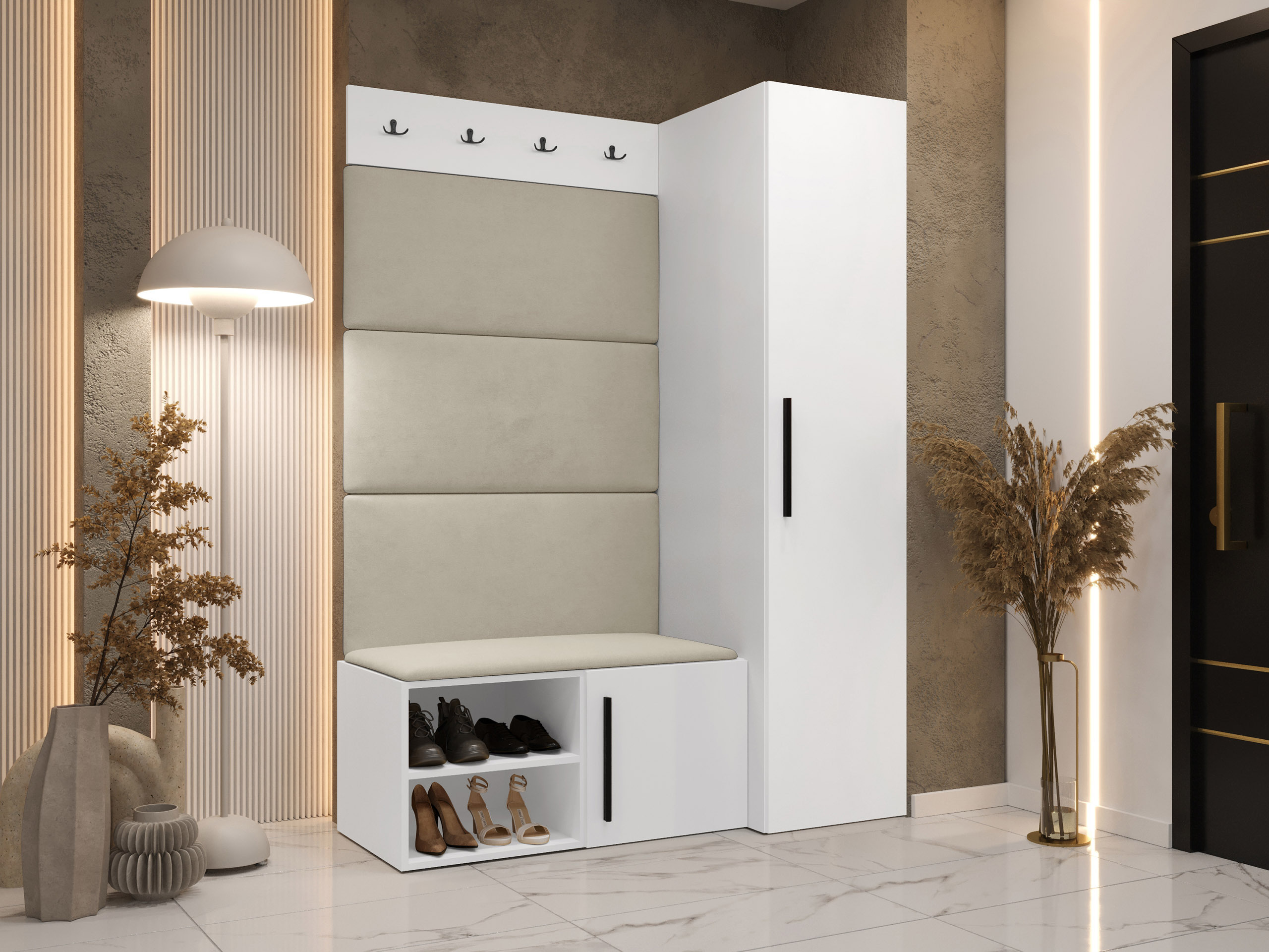 Set za hodnik Nitos II (Belo)