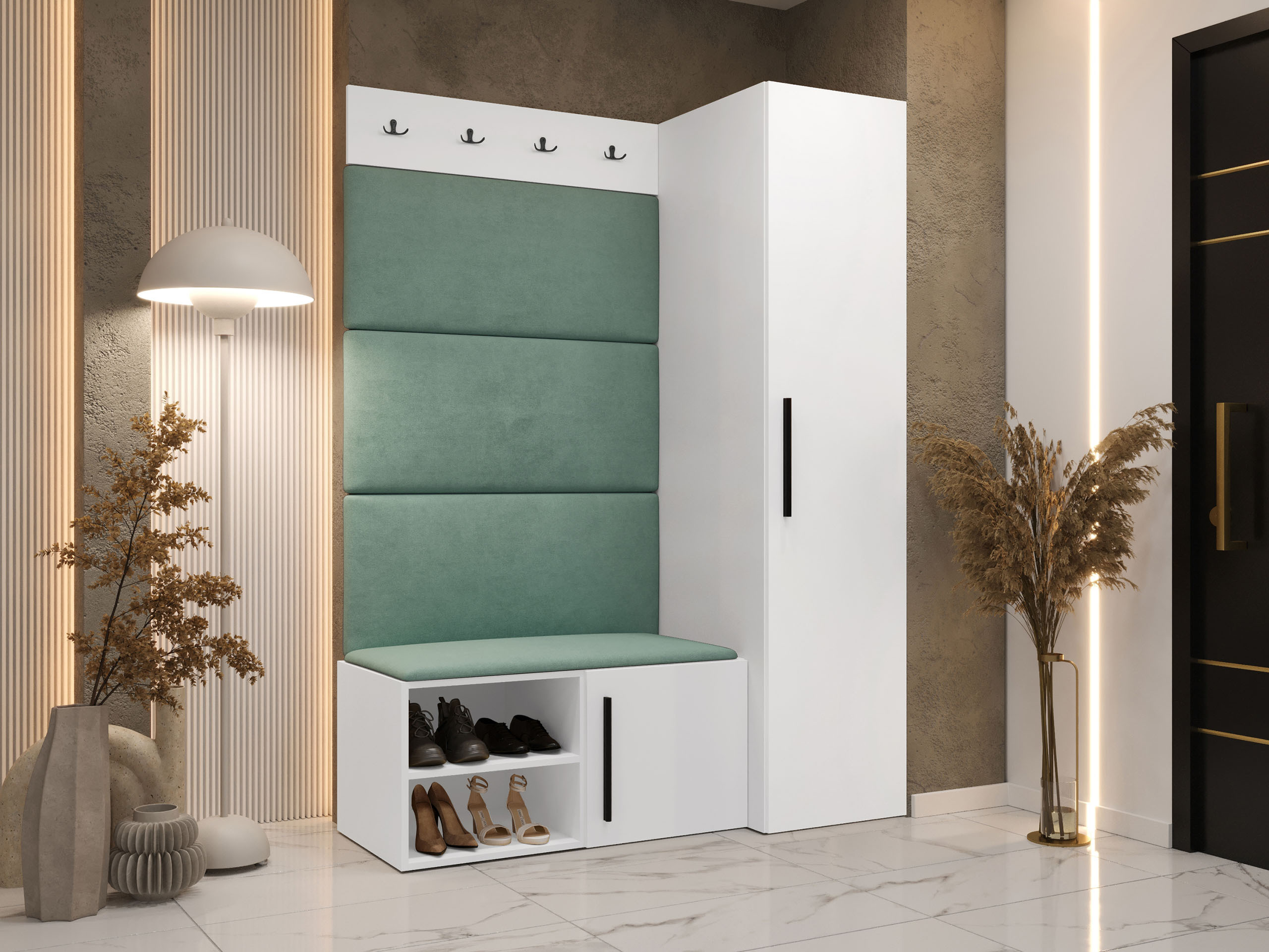 Set za hodnik Nitos II (Belo)