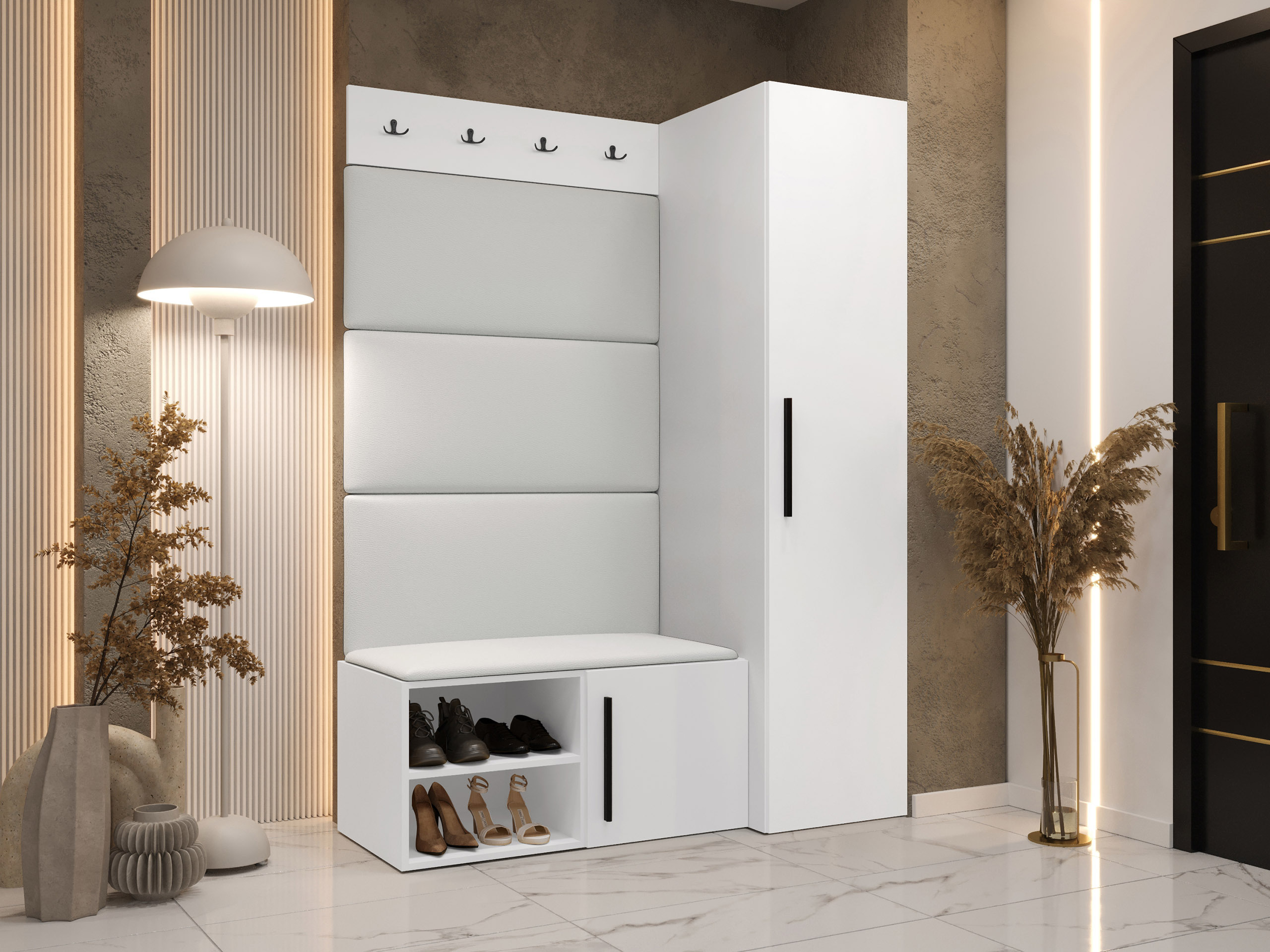 Set za hodnik Nitos II (Belo)