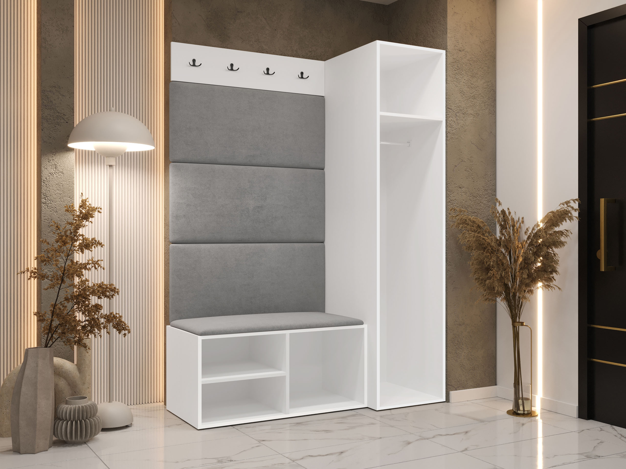 Set za hodnik Nitos II (Belo)