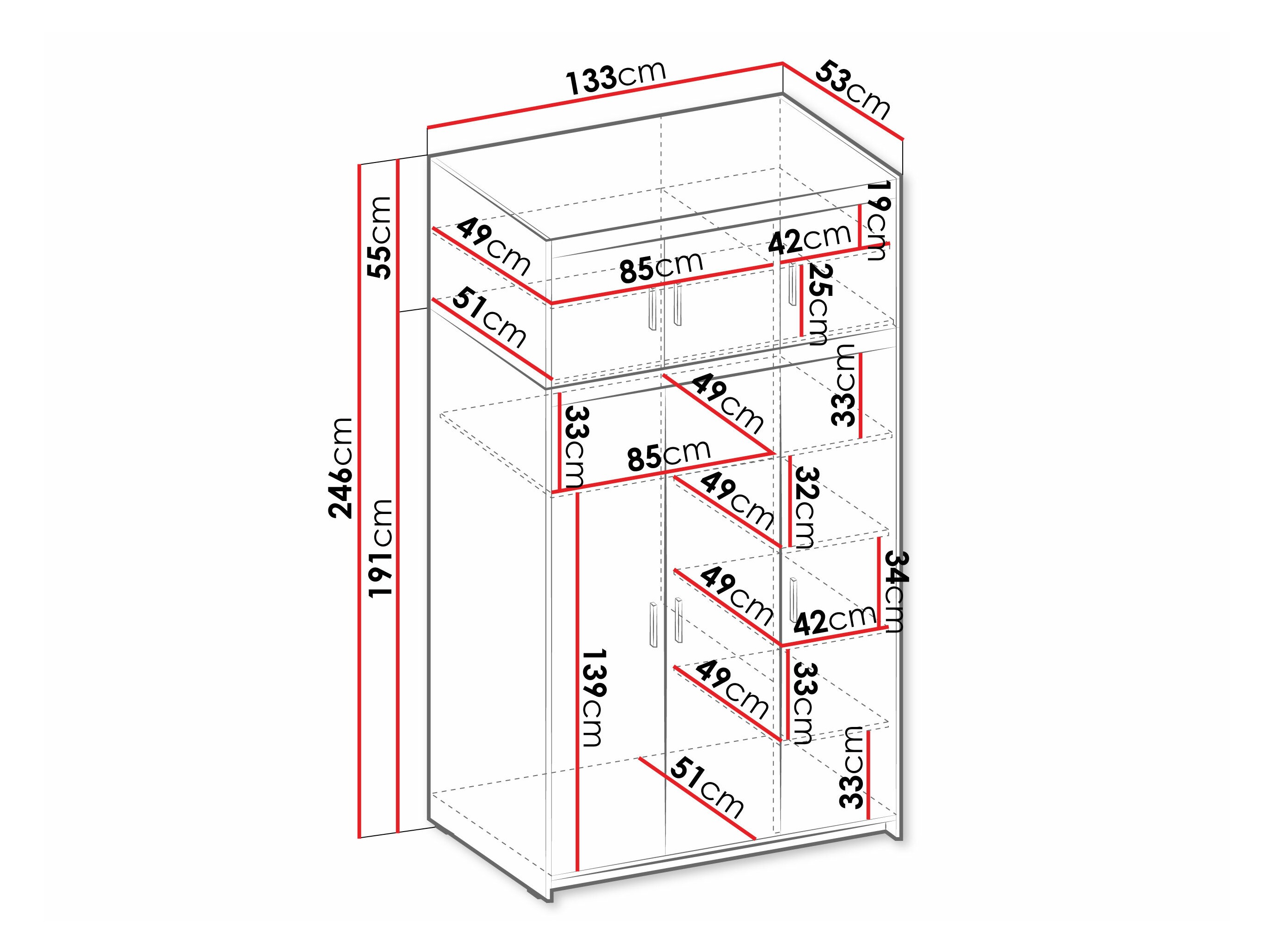 Ormar Novduni 104 (Belo)