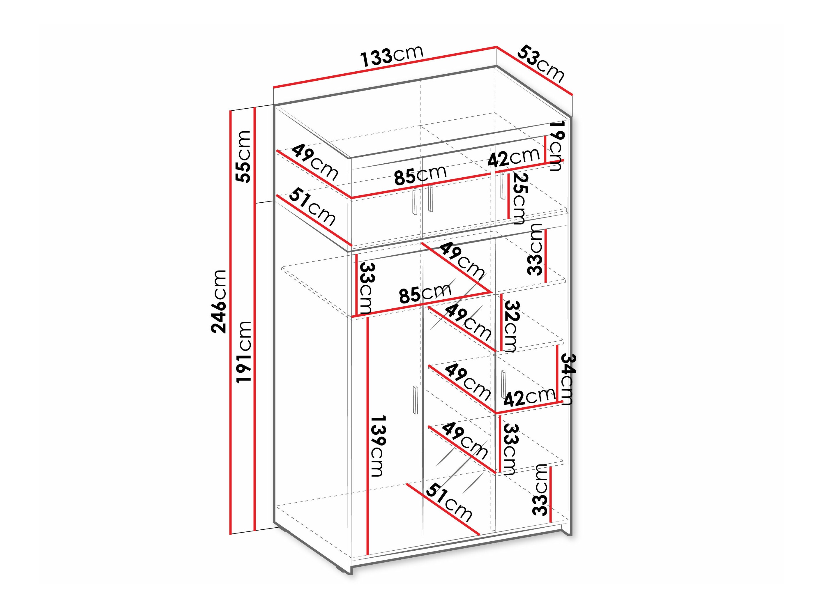 Ormar Novduni 105 (Belo)