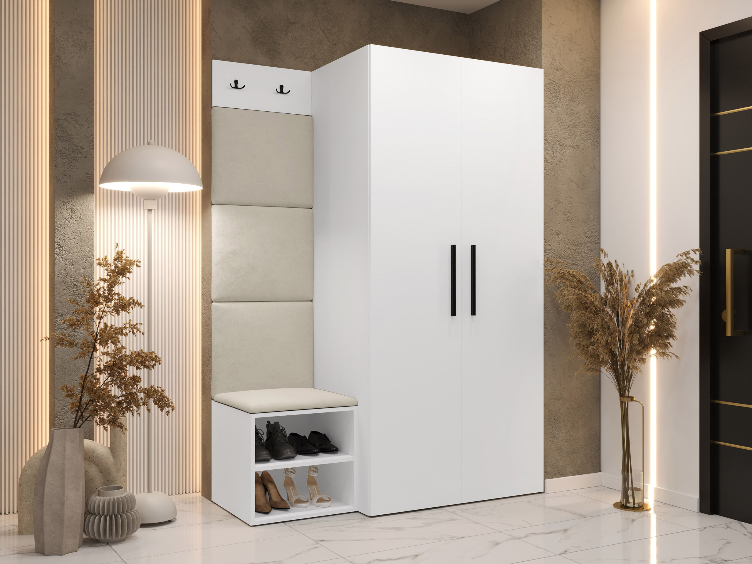 Set za hodnik Hartford 523 (Belo)