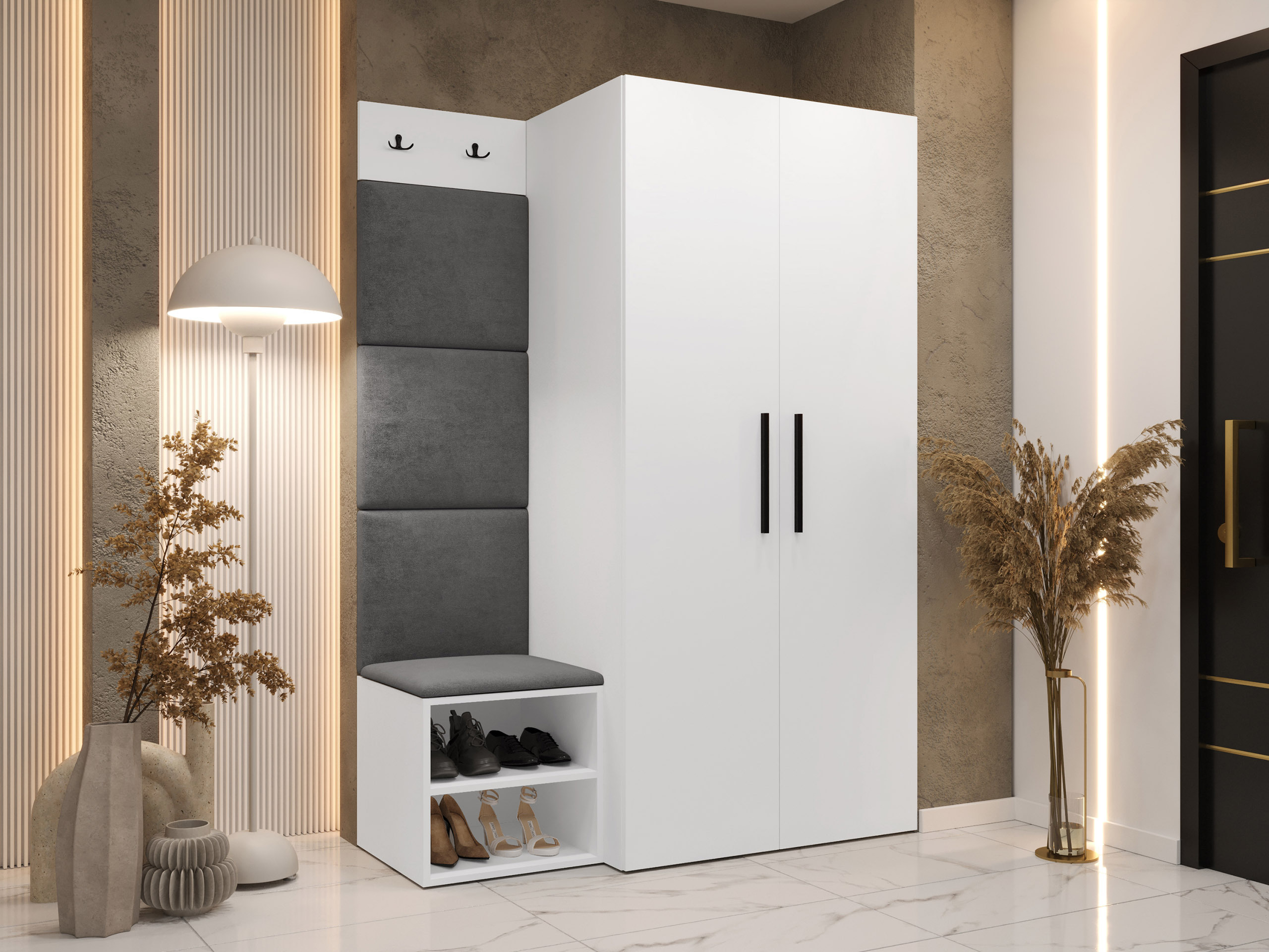 Set za hodnik Hartford 523 (Belo)